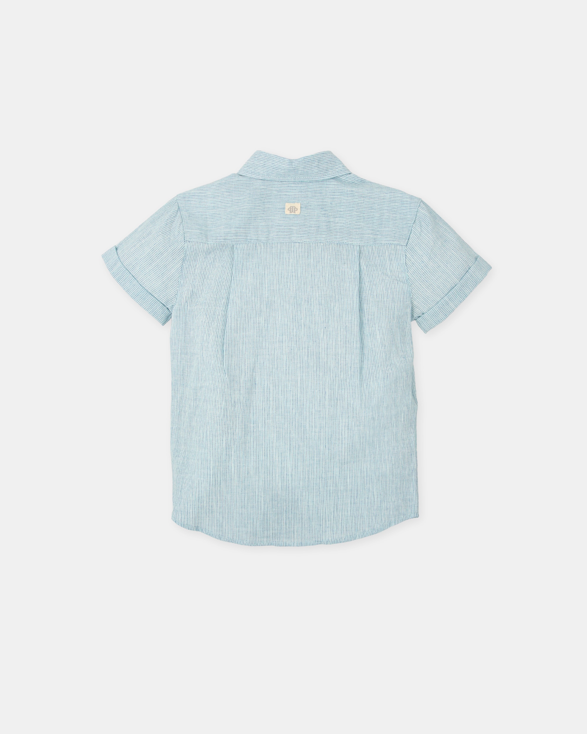 Camisa de Manga Curta Infantil Tutto Piccolo Azul-celeste-4