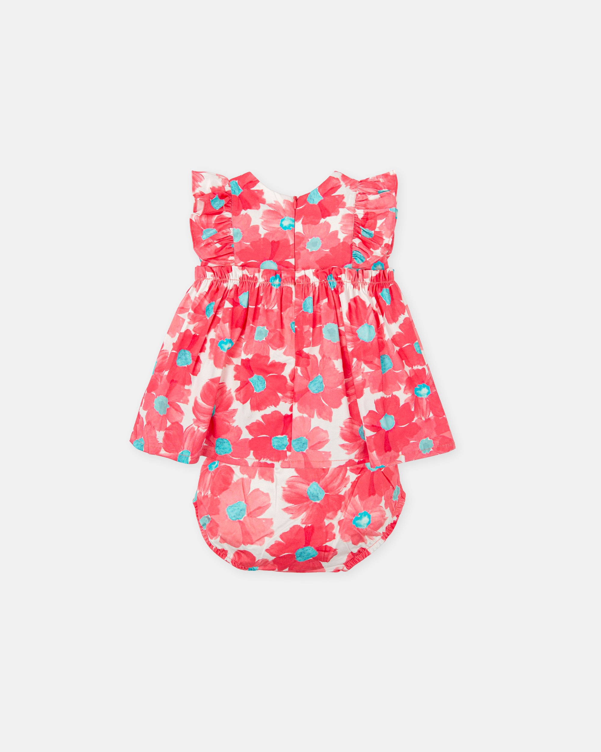 Vestido com Cueca de Bebé Tutto Piccolo Fúcsia-4