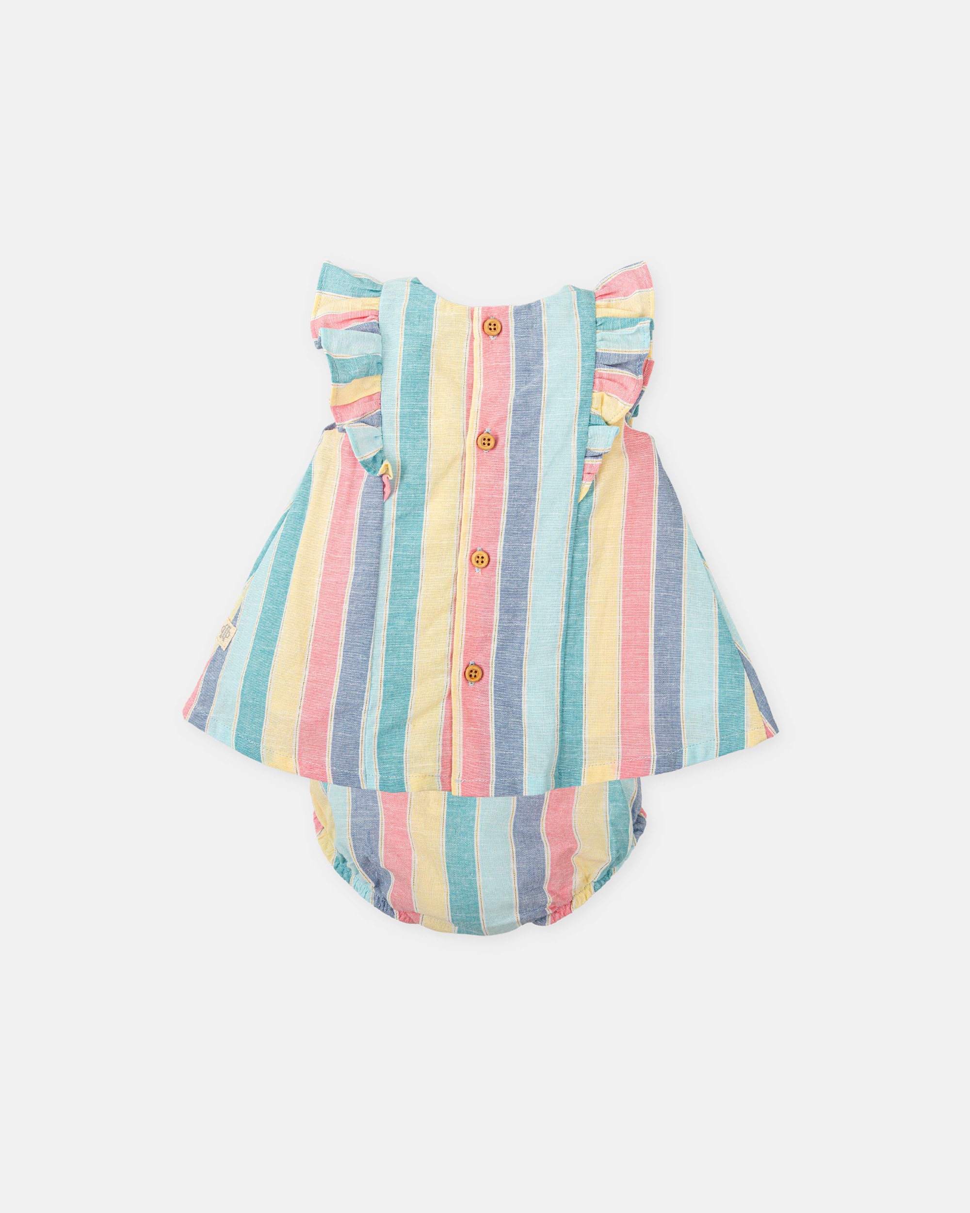 Vestido com Cueca de Bebé Multicolor-2