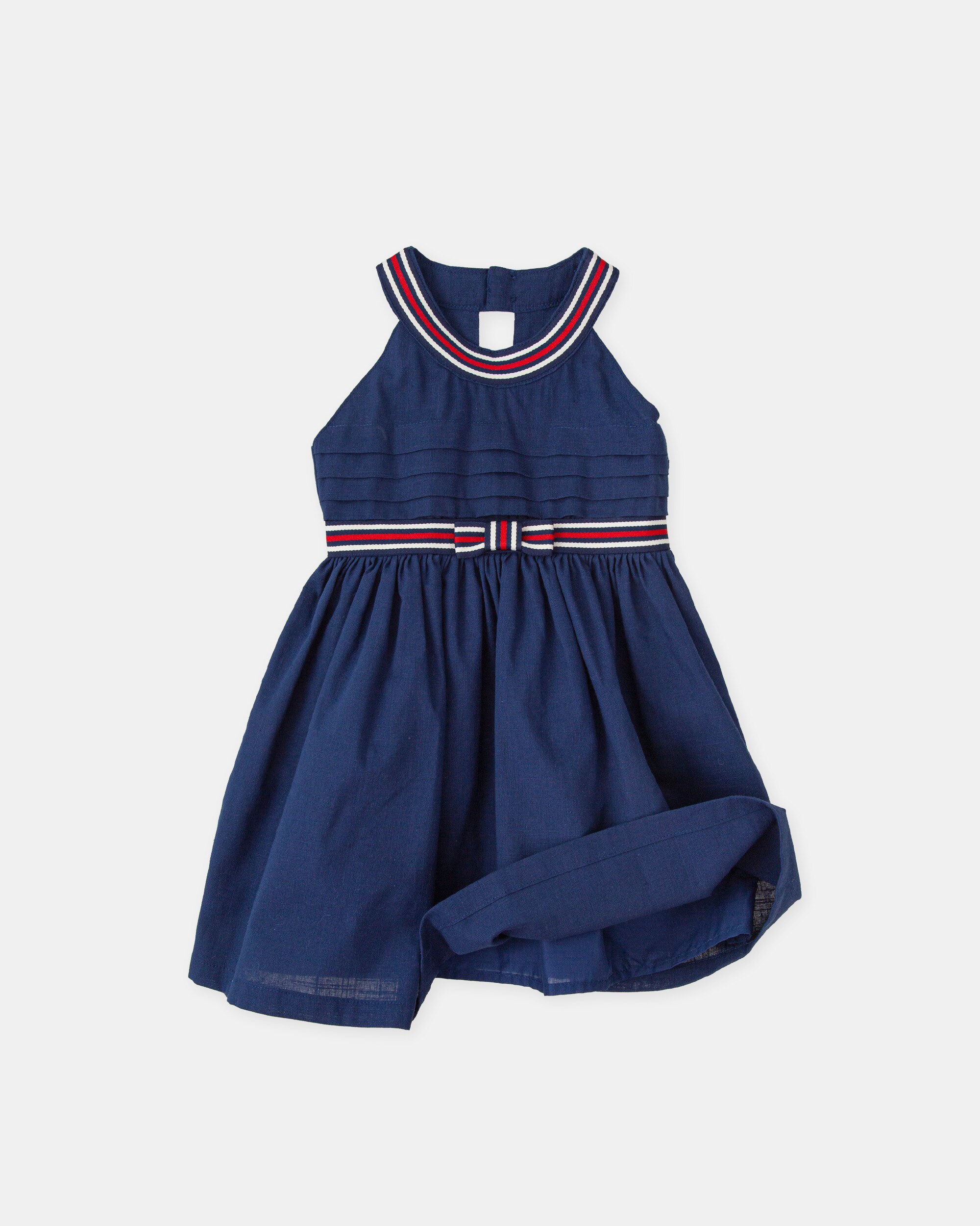 Vestido sem Mangas Infantil Tutto Piccolo Azul-marinho-3