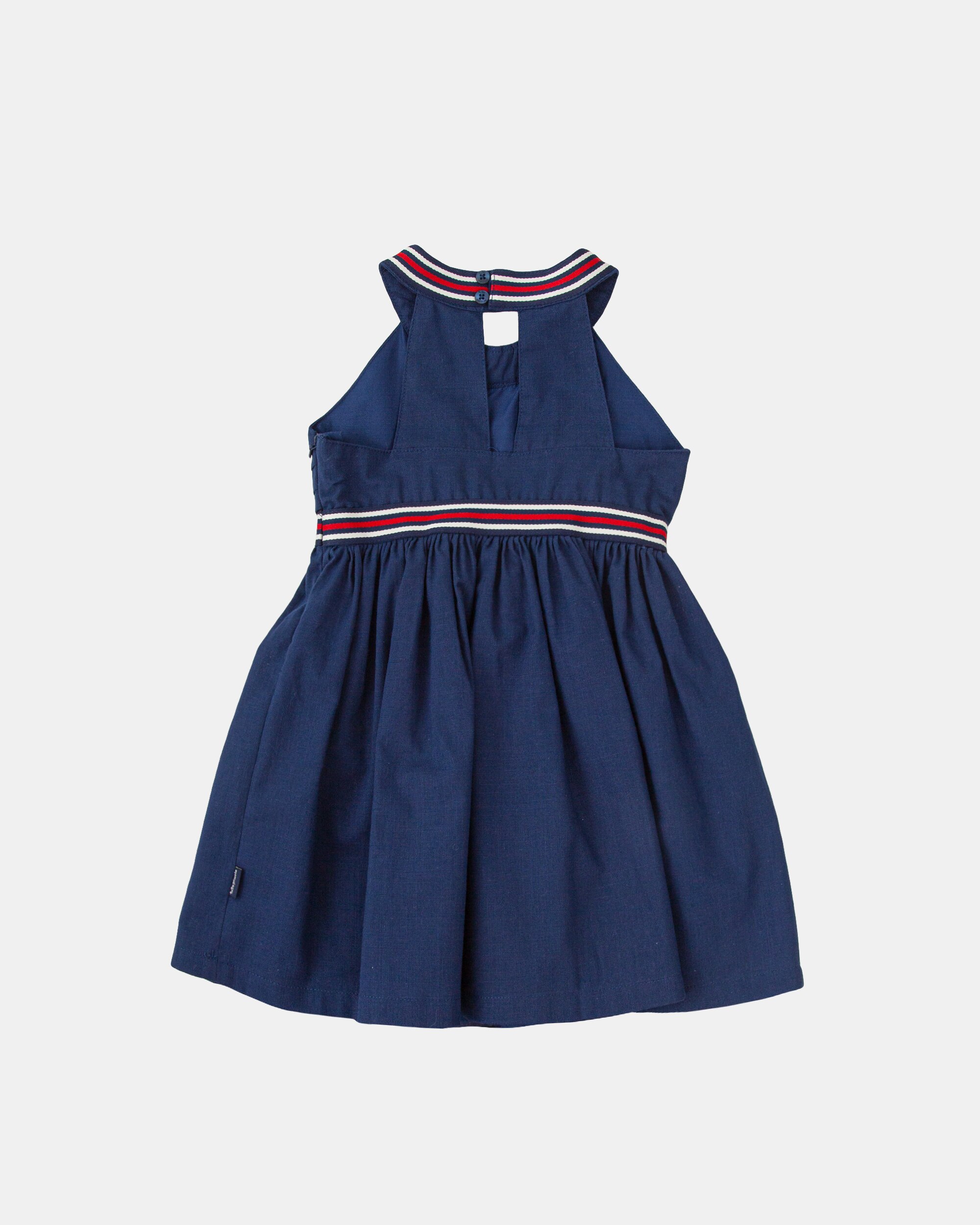Vestido sem Mangas Infantil Tutto Piccolo Azul-marinho-4