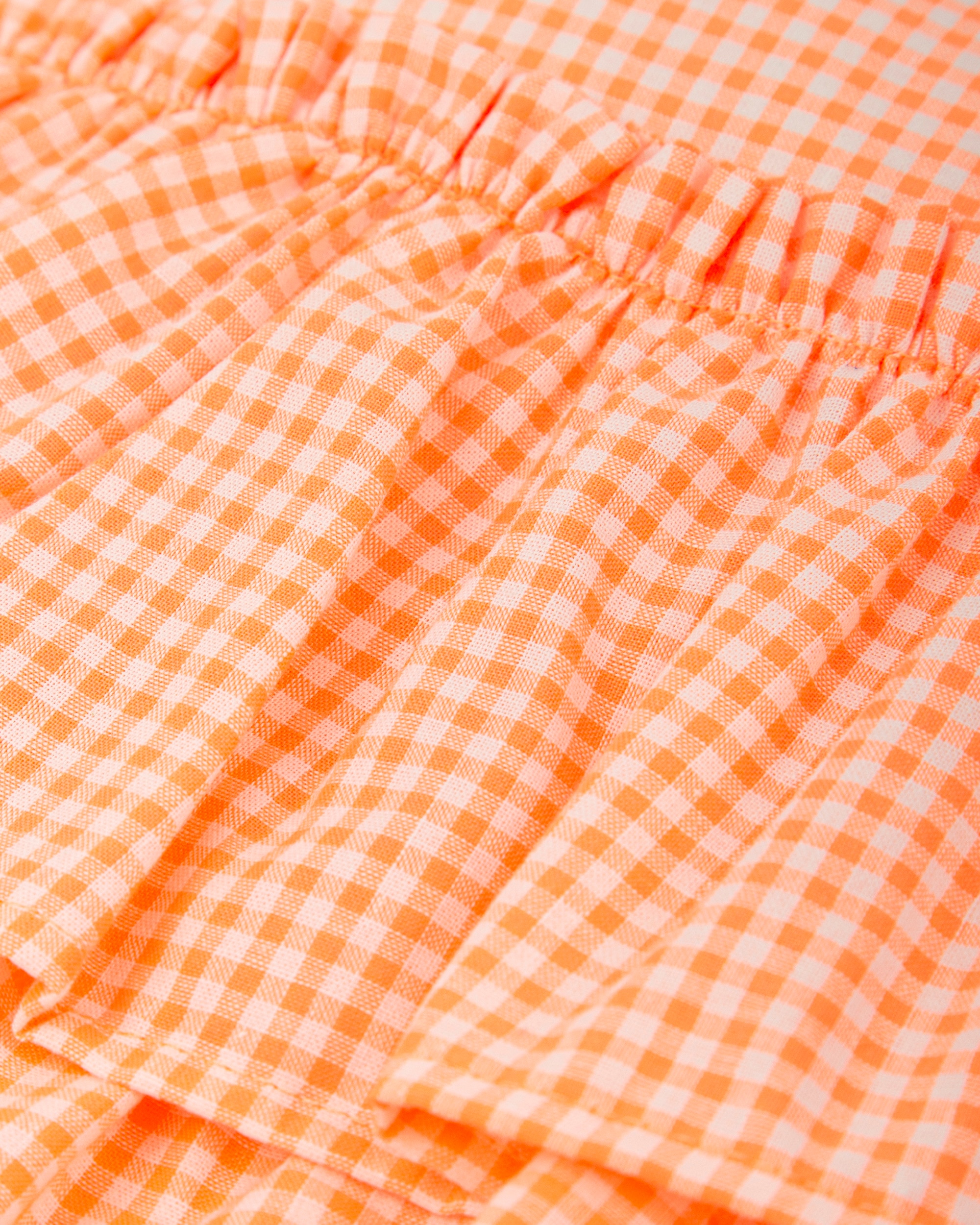 Vestido de Alças Infantil Laranja-claro-3