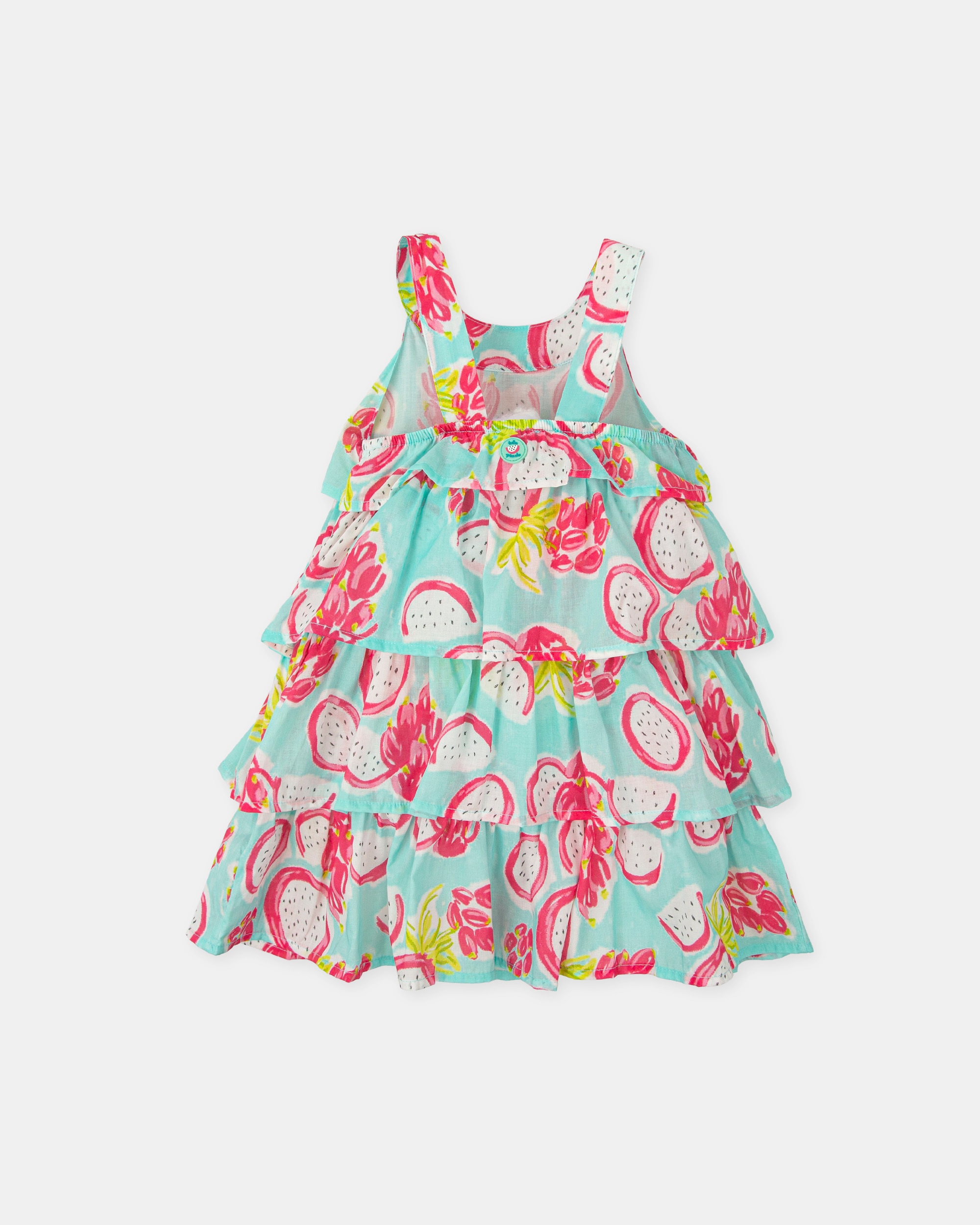 Vestido sem Mangas Infantil Azul-claro-4