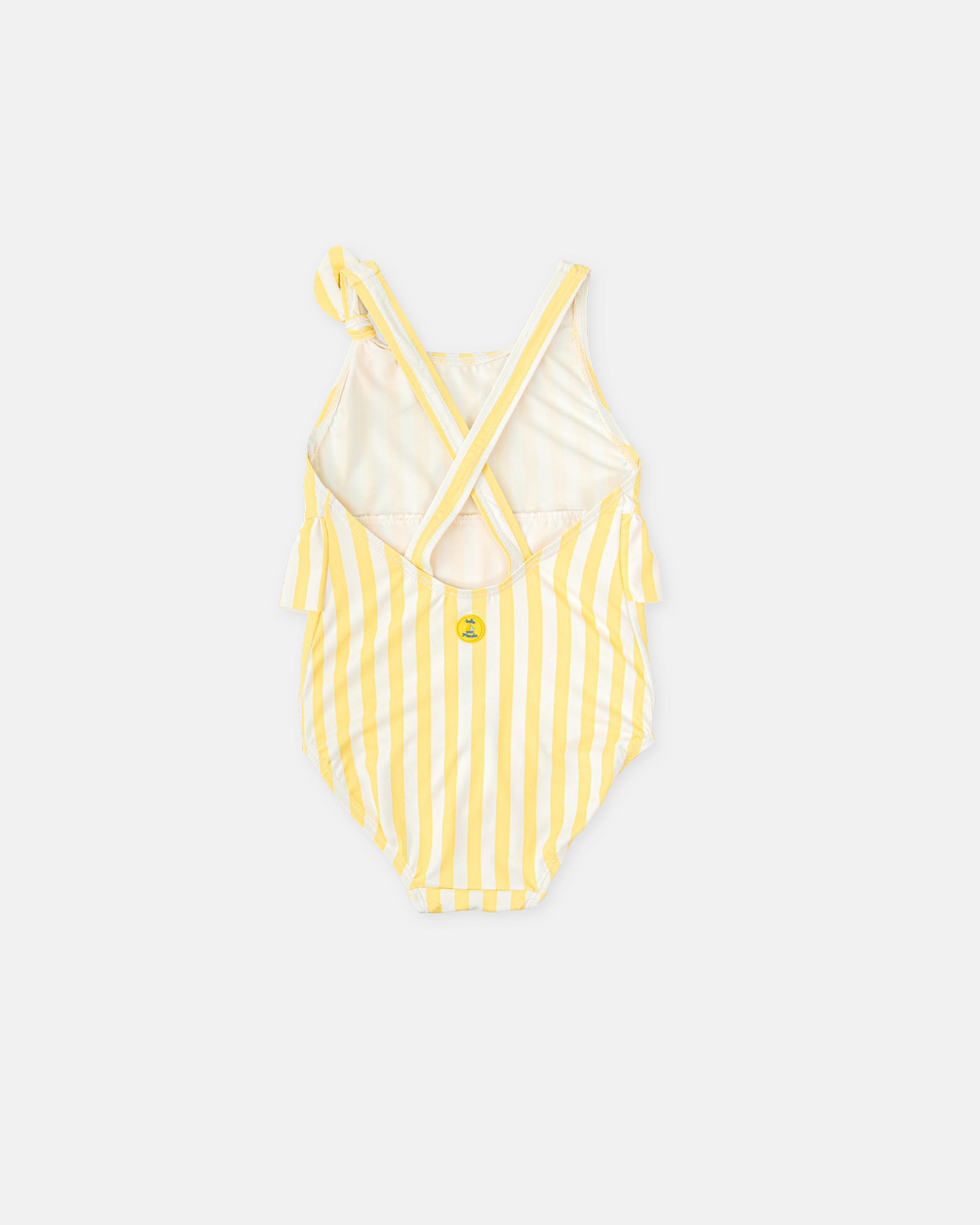 Fato de Banho Infantil Amarelo-4