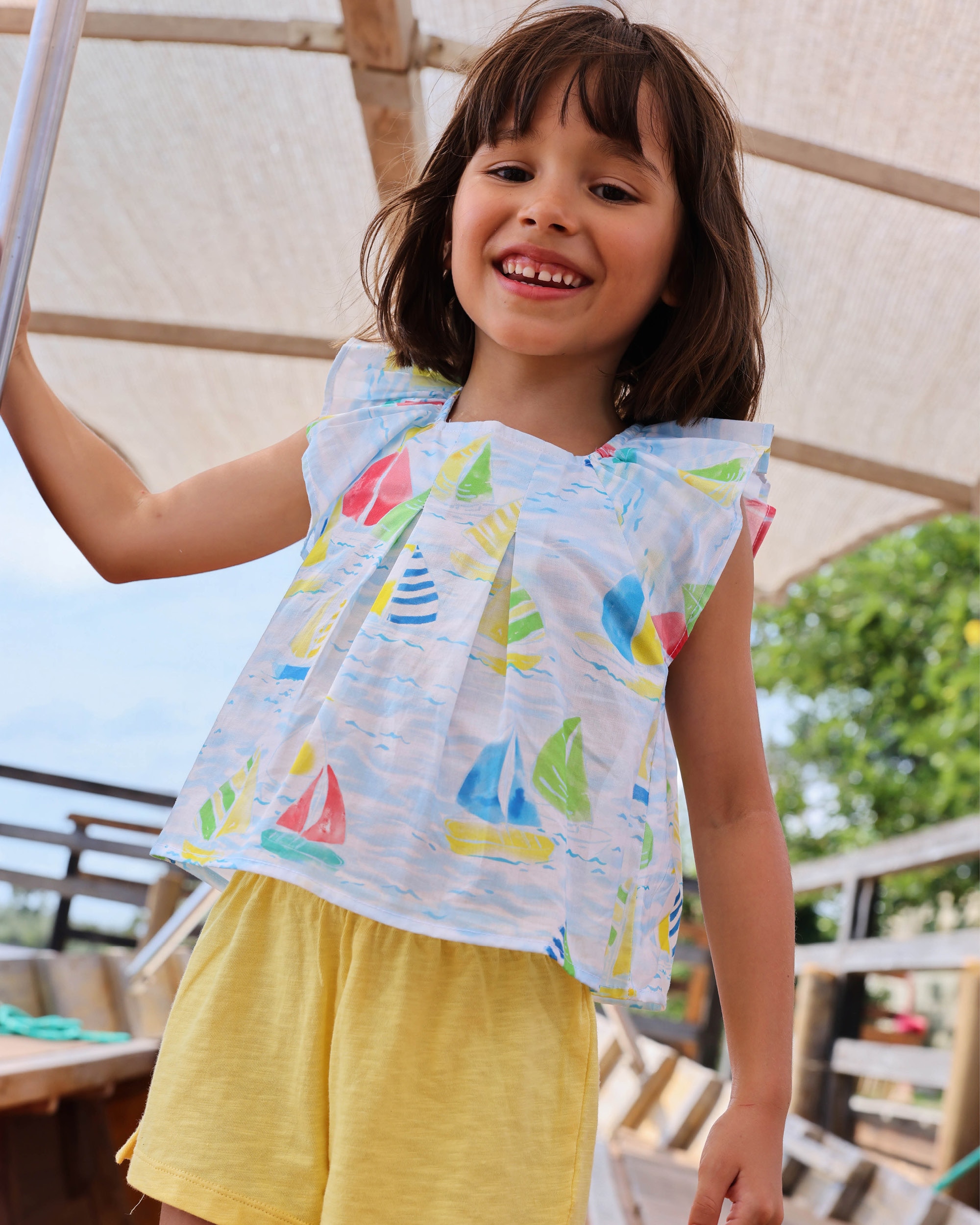 Conjunto 2 Pzas Infantil Azul / Branco-2