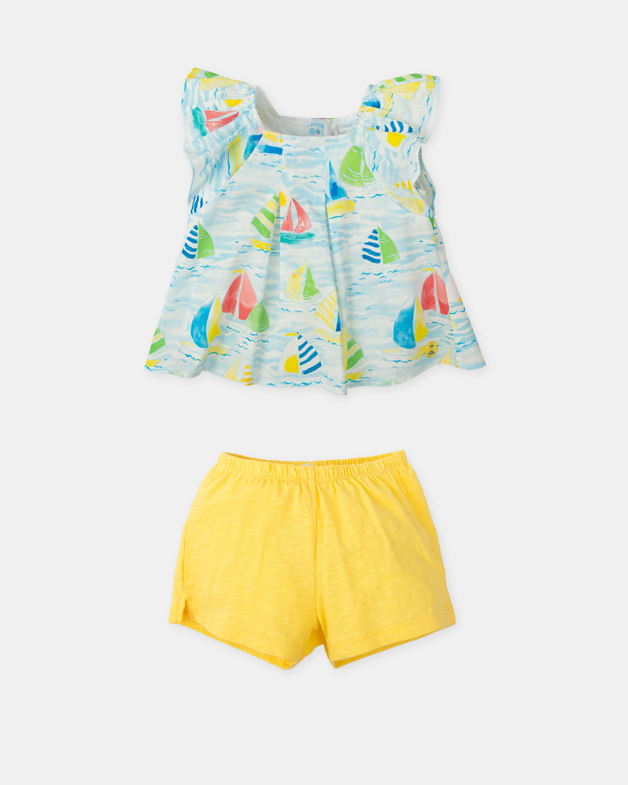 Conjunto 2 Pzas Infantil Azul / Branco-3