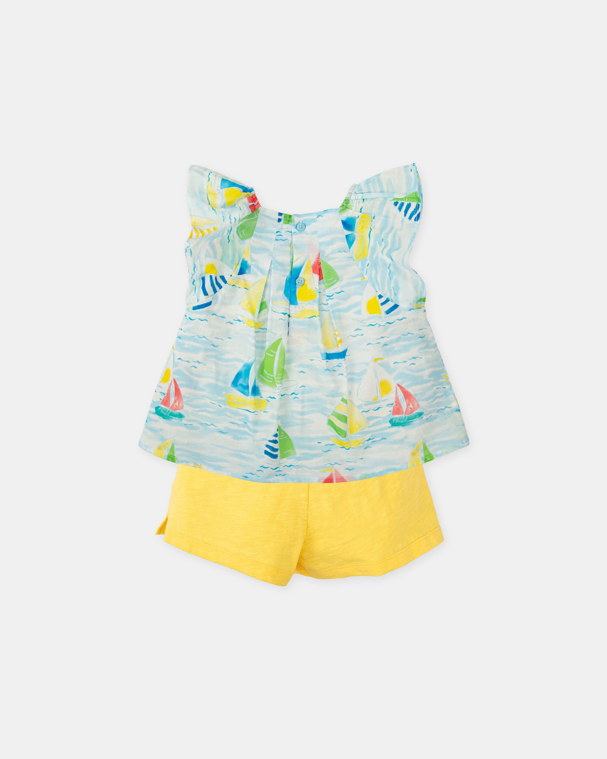Conjunto 2 Pzas Infantil Azul / Branco-4