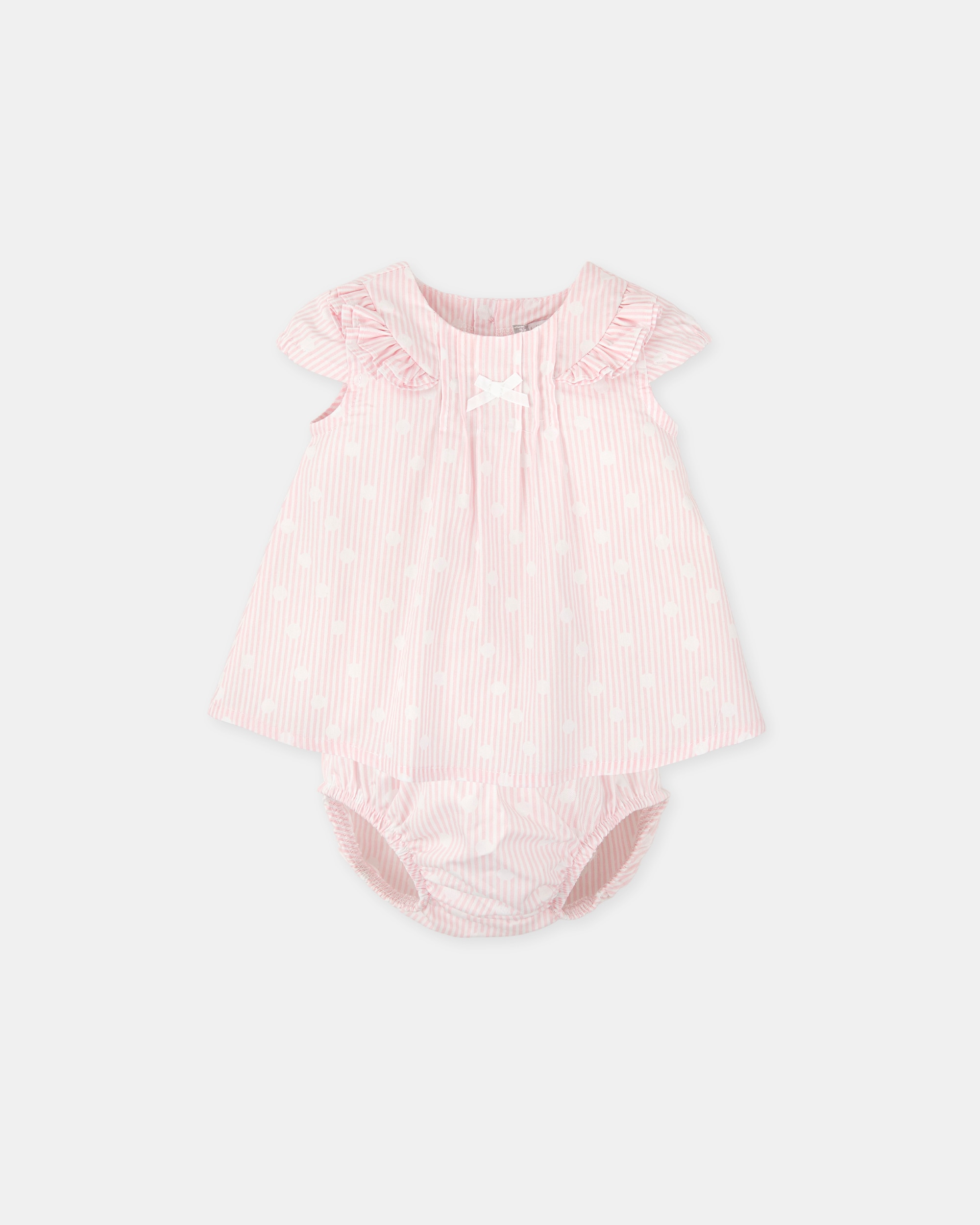 Vestido com Cueca de Bebé Rosa-pastel-1