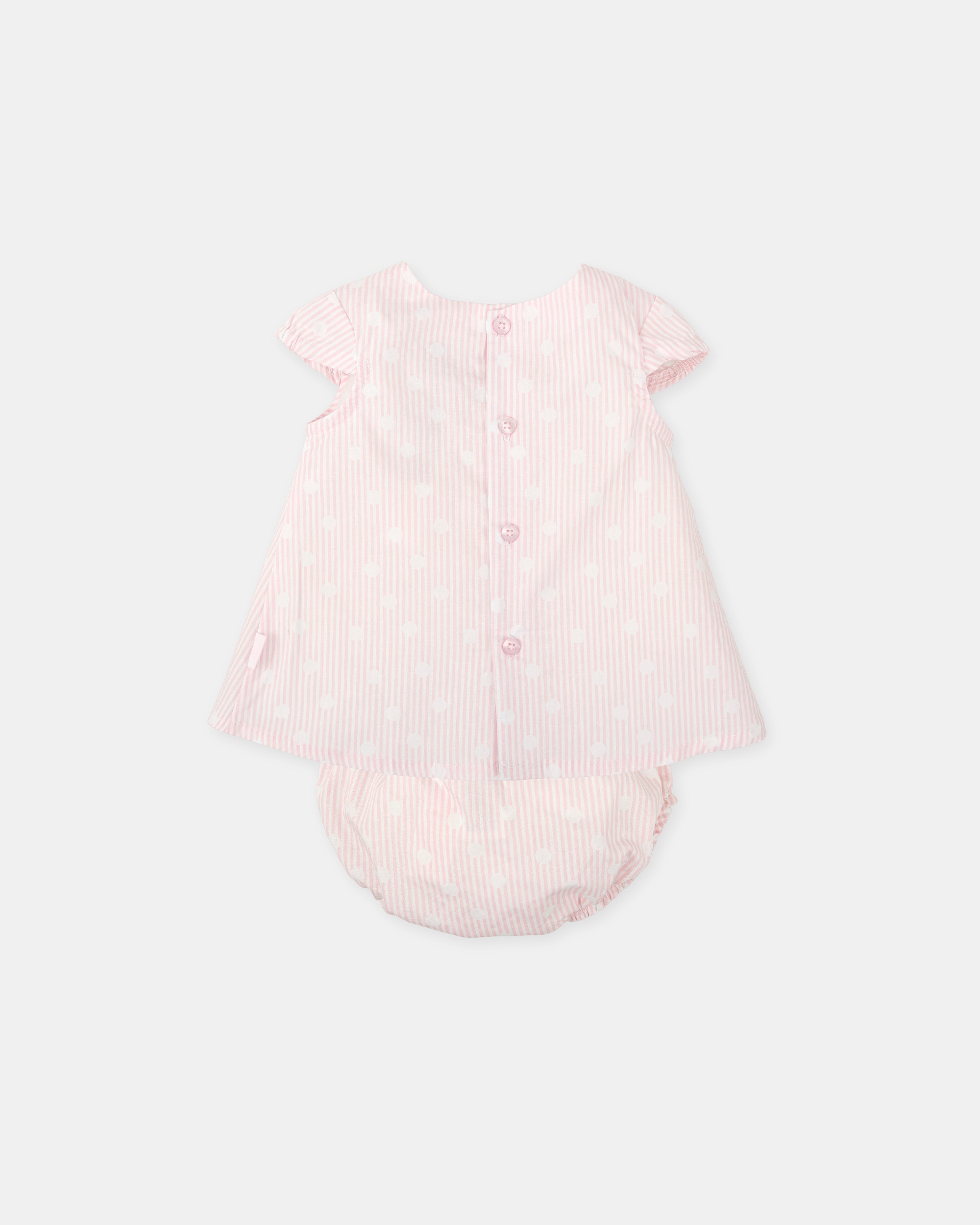 Vestido com Cueca de Bebé Rosa-pastel-2