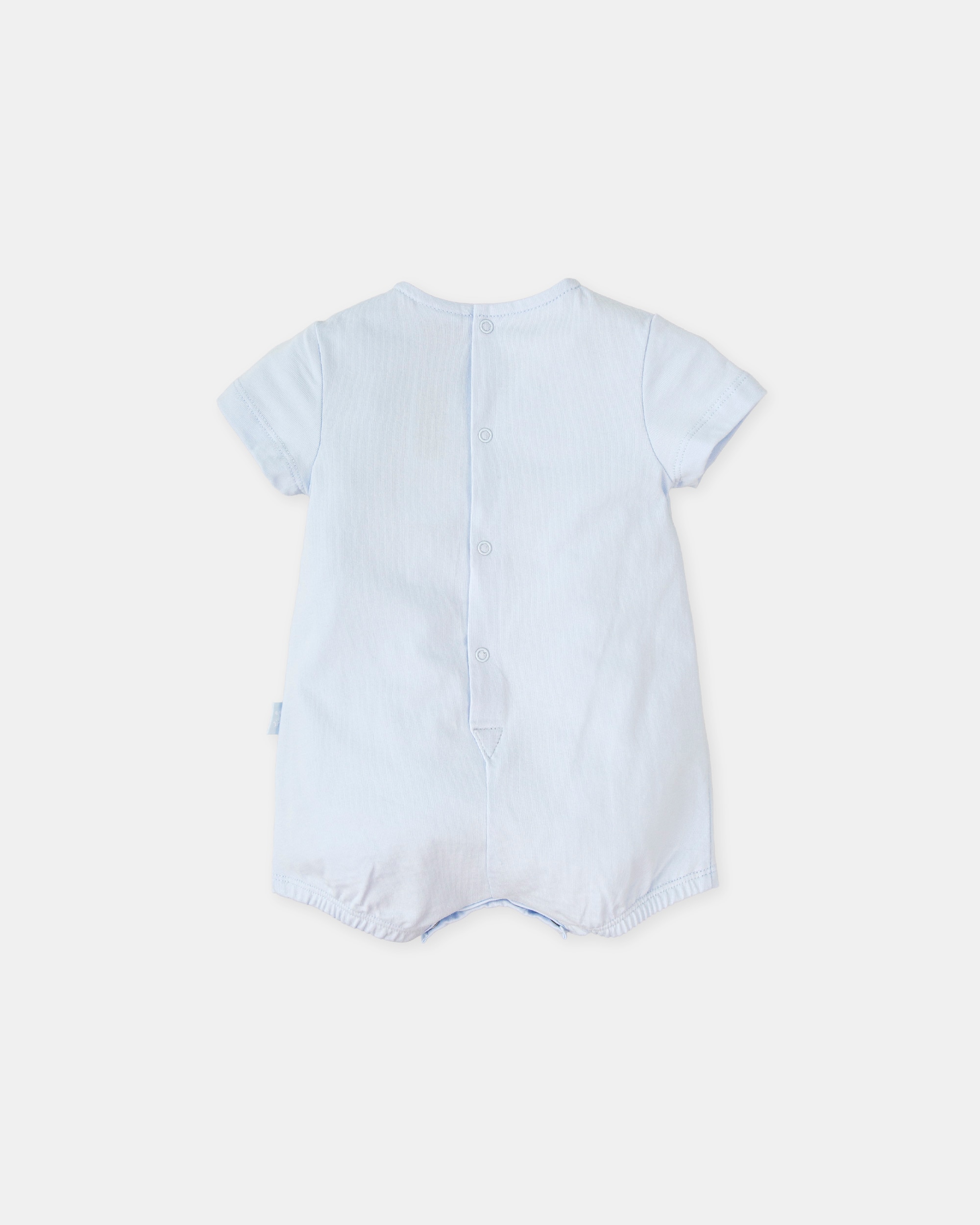 Babygrow de Manga Curta para Bebé Azul-claro-2