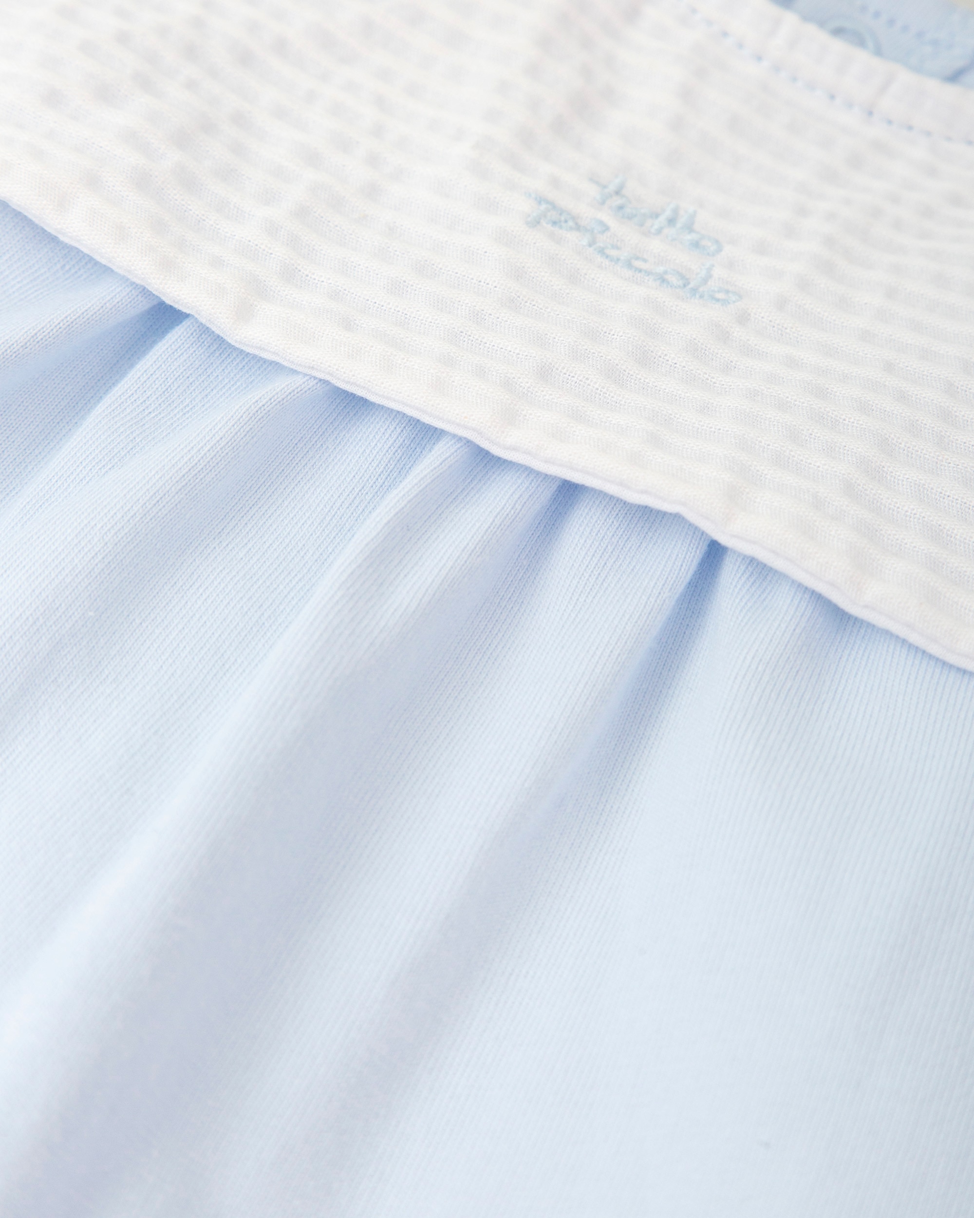 Babygrow de Manga Curta para Bebé Azul-claro-3