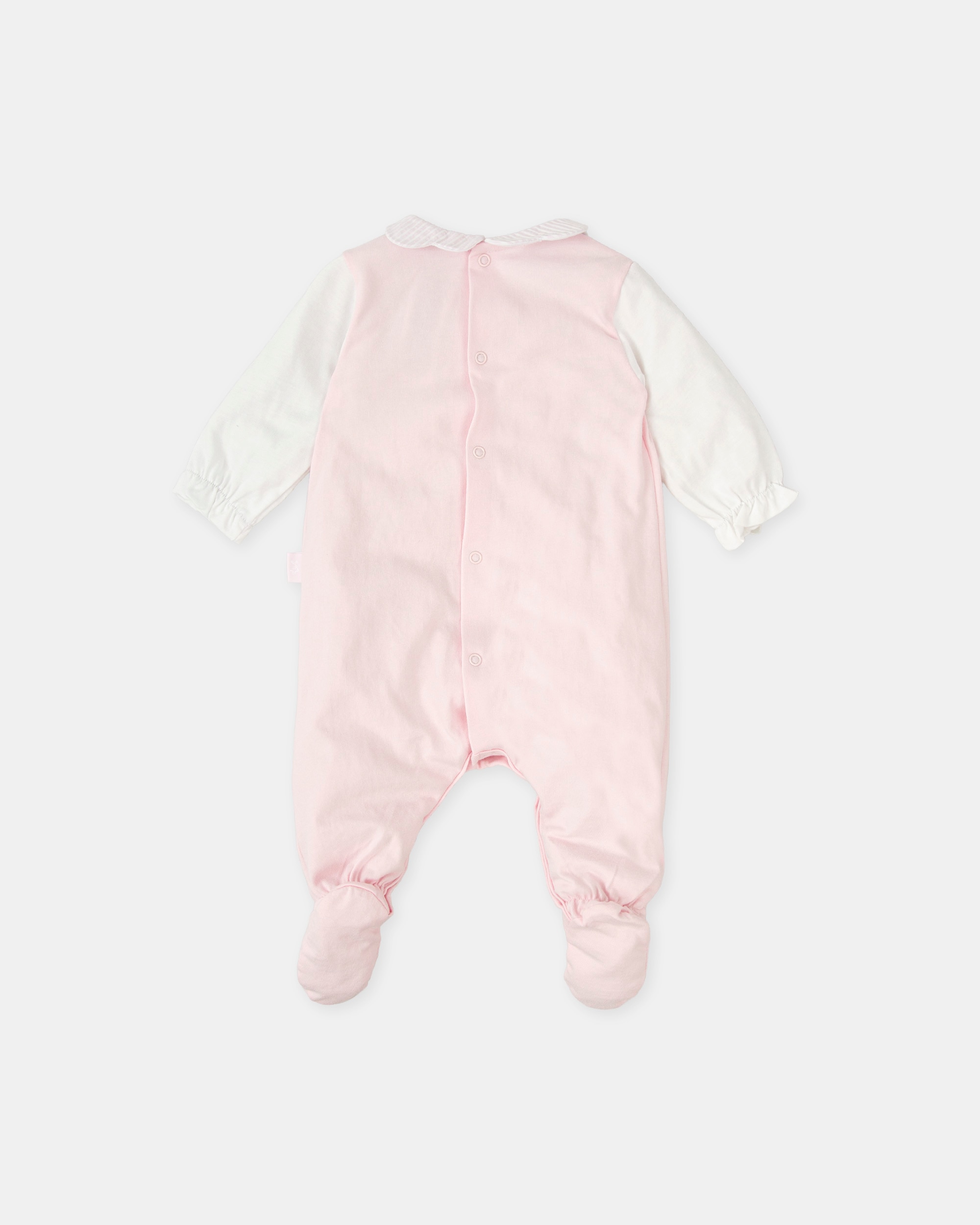 Babygrow Comprido de Bebé Tutto Piccolo Rosa-claro-2