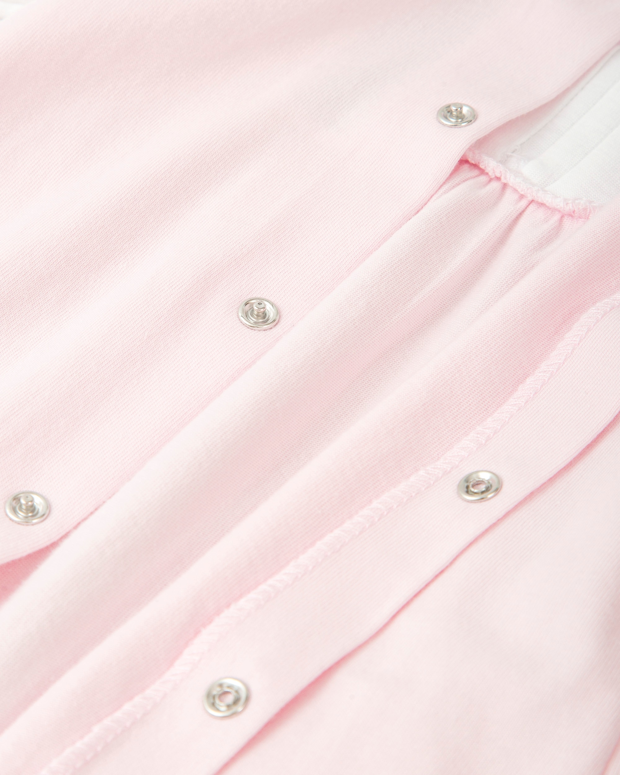 Babygrow Comprido de Bebé Tutto Piccolo Rosa-claro-3
