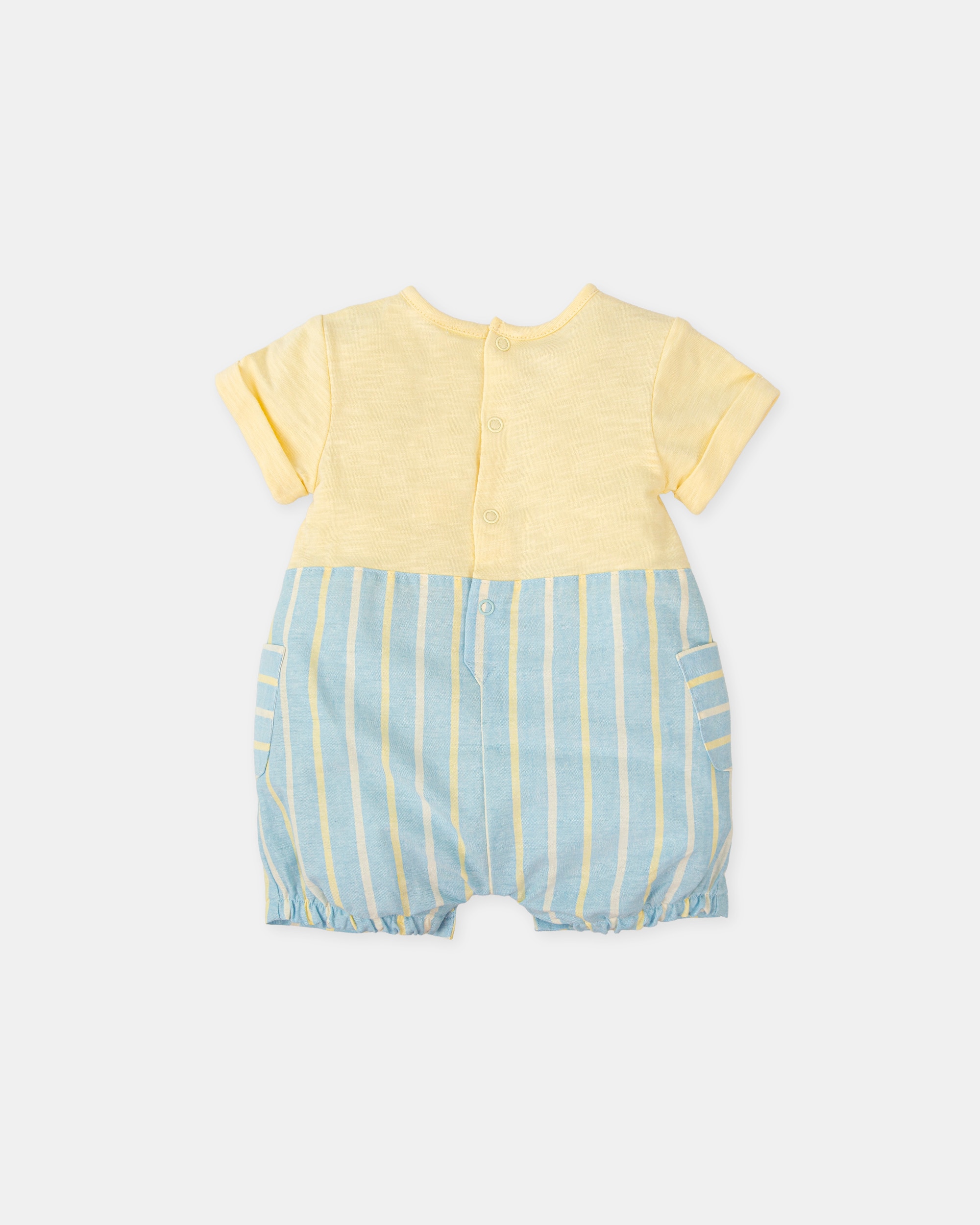 Babygrow de Manga Curta para Bebé Azul-claro-2