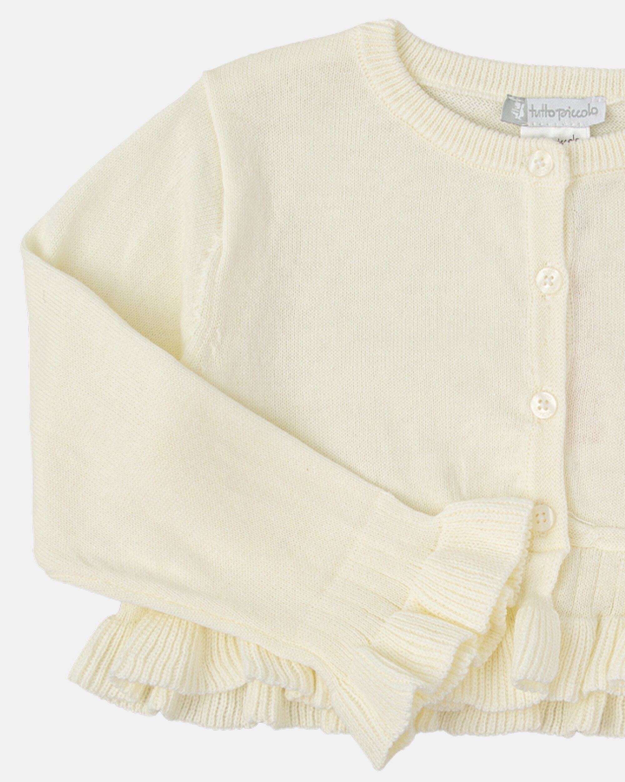 Casaco Tricot Infantil Tutto Piccolo Bege-3