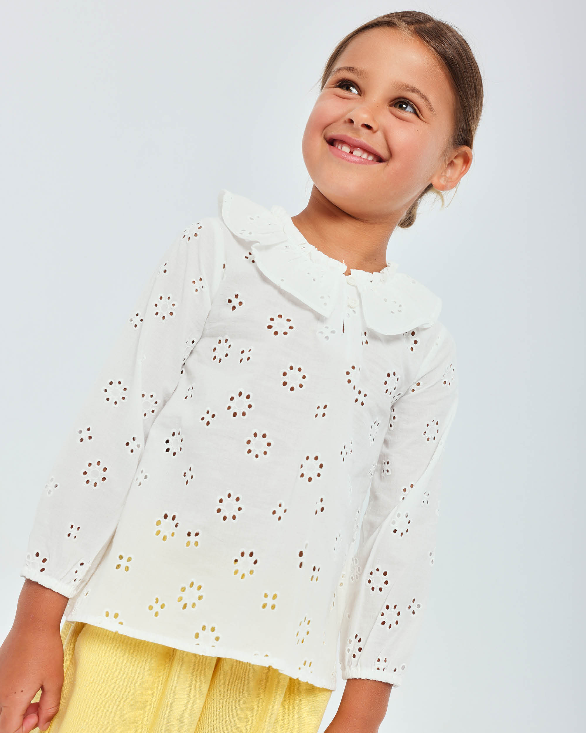 Blusa de Manga Comprida Infantil Tutto Piccolo Branco-2