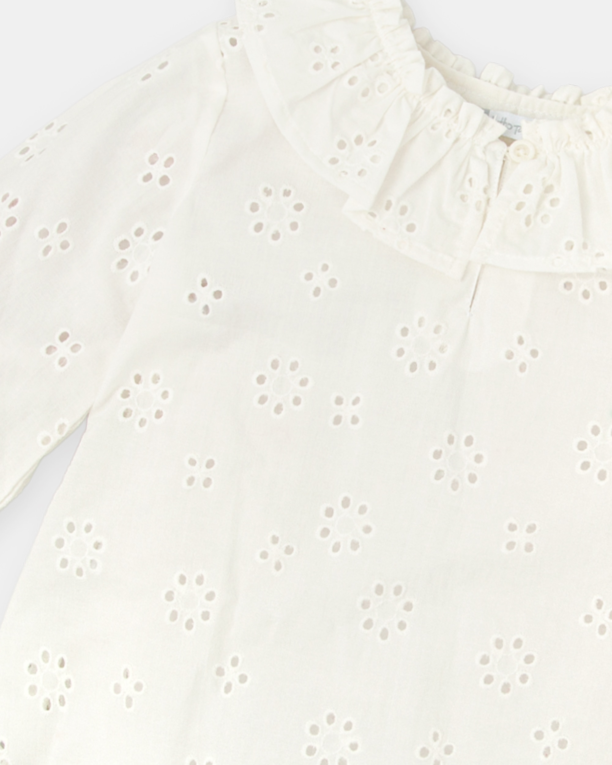 Blusa de Manga Comprida Infantil Tutto Piccolo Branco-3