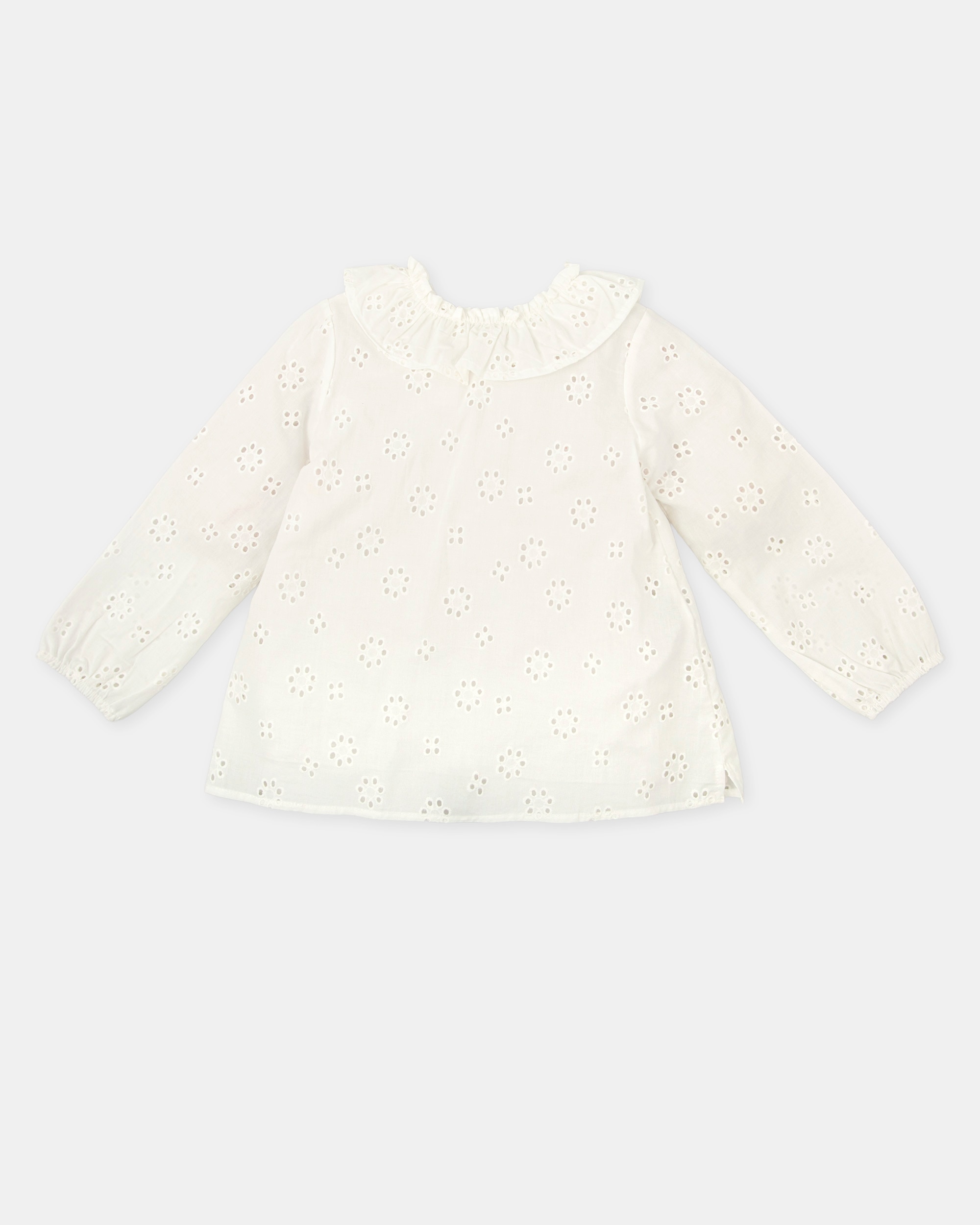 Blusa de Manga Comprida Infantil Tutto Piccolo Branco-4