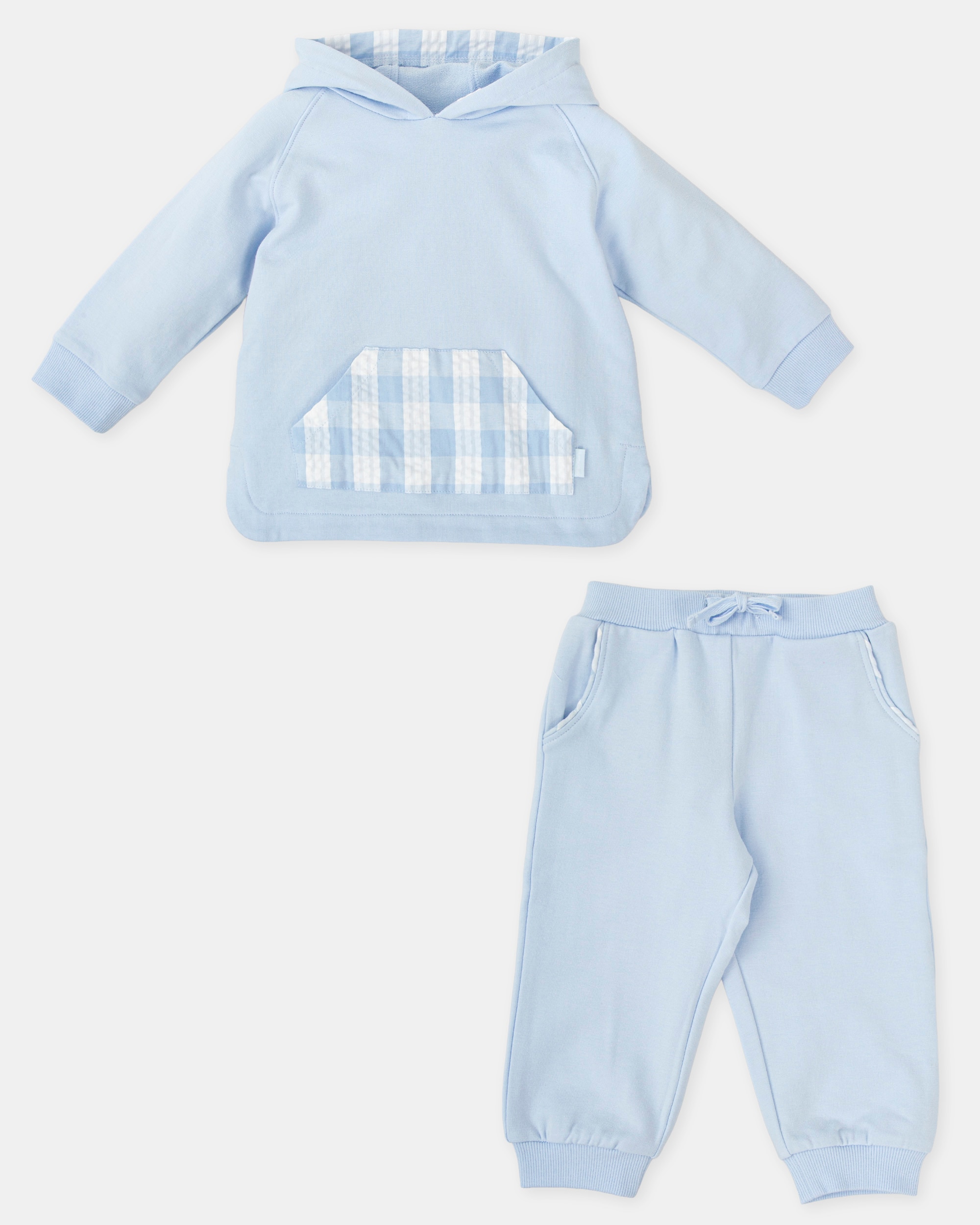 Conjunto Algodão de Bebé Tutto Piccolo Azul-claro-3