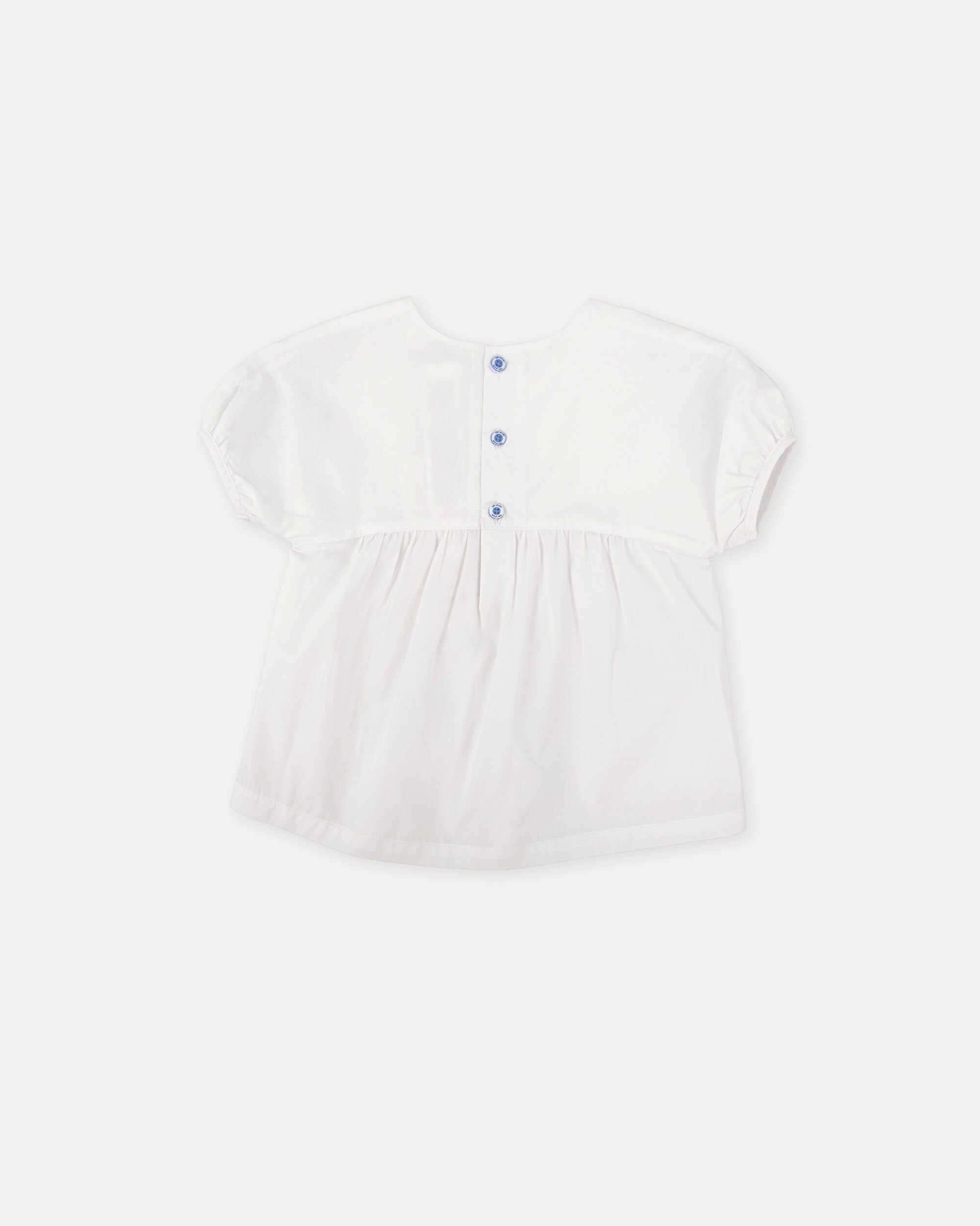 Blusa de Manga Curta Infantil Tutto Piccolo Branco-4