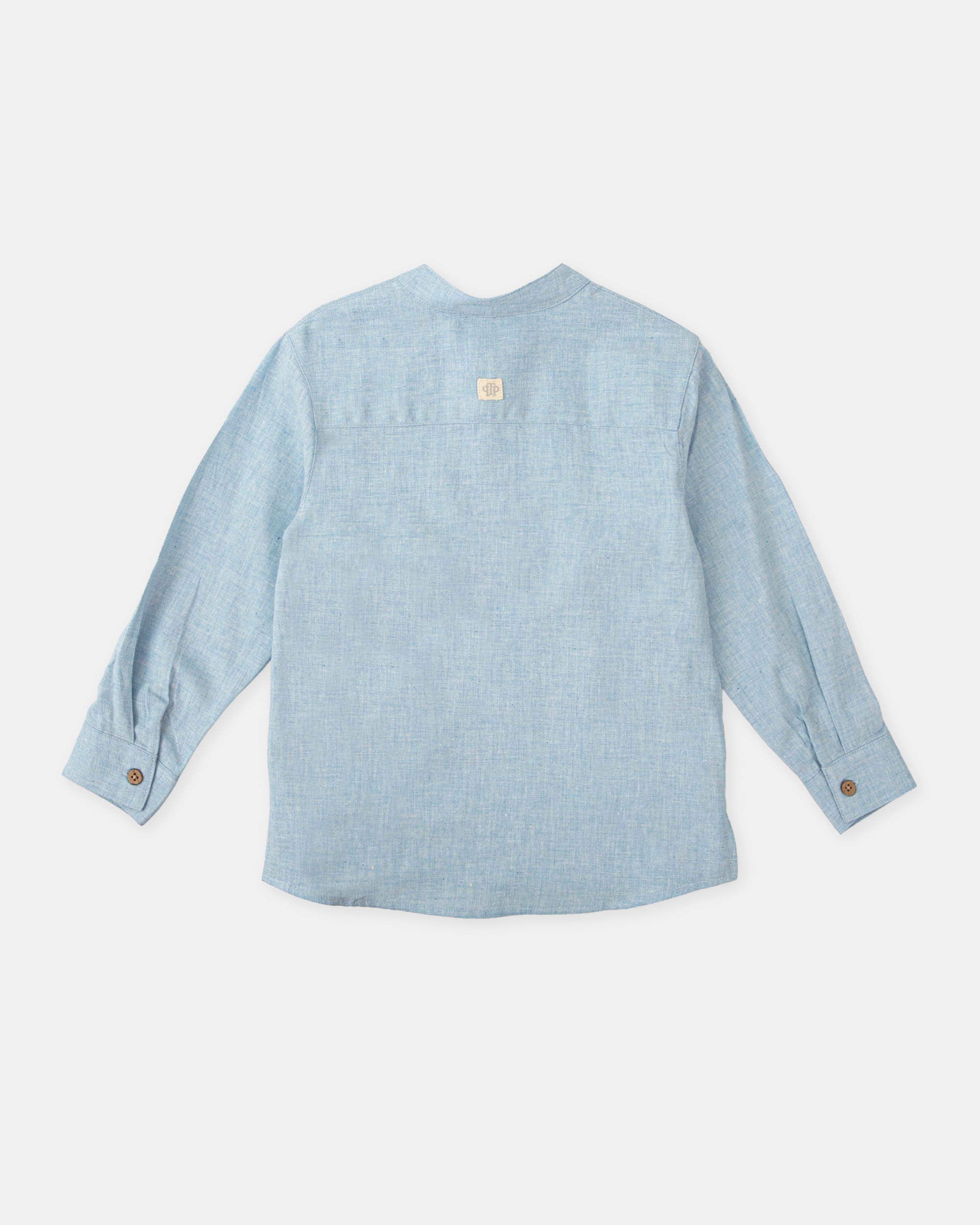 Camisa de Manga Comprida Infantil Tutto Piccolo Azul-celeste-4