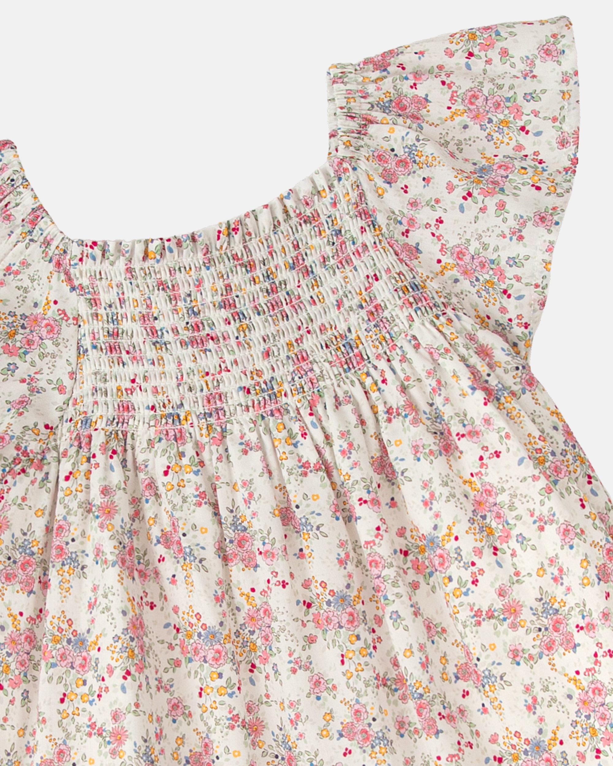 Vestido de Manga Curta Infantil Tutto Piccolo Rosa-3