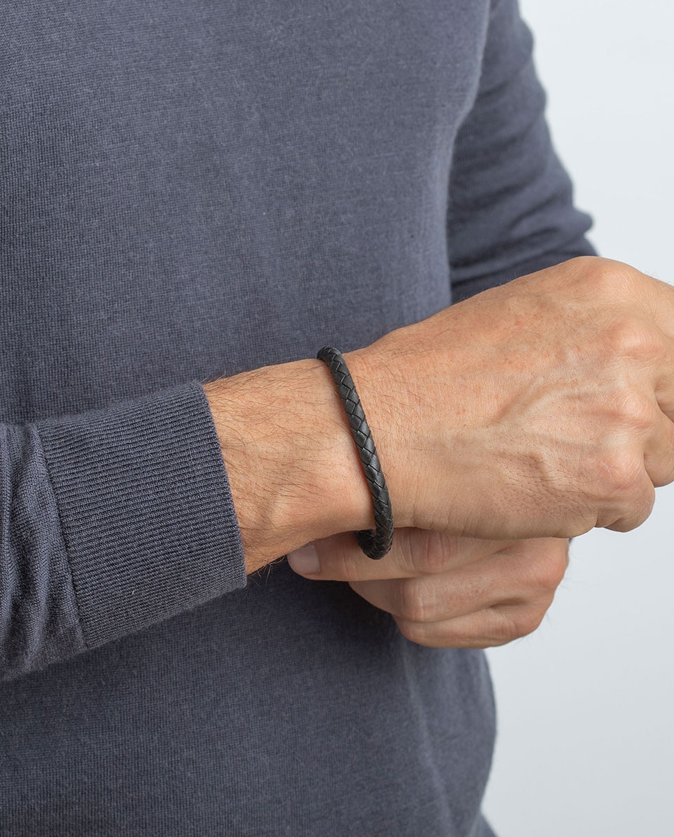 Pulseira Lotus Style Ls1119-2/1 Men Basic de Aço Inoxidável com Acabamento Brilhante Preto / Prata-2