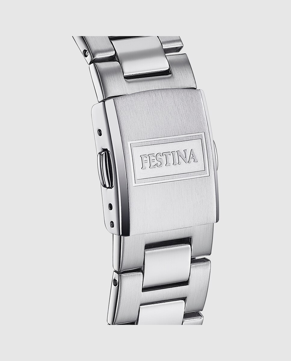 Relógio F16376/4 Aço Clássico de Aço Prateado Prata-2