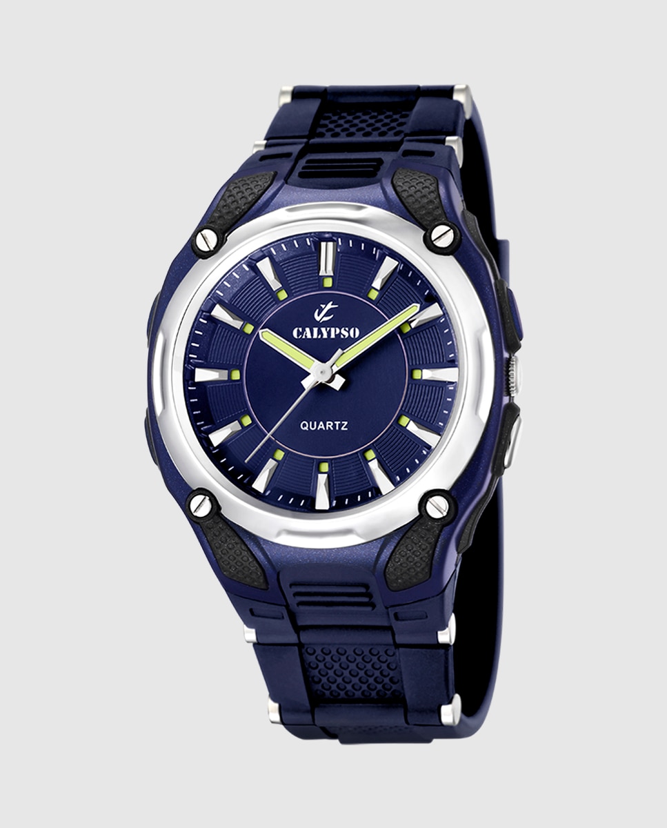 Imagem 0 de Relógio K5560/3 Street Style de Borracha em Azul