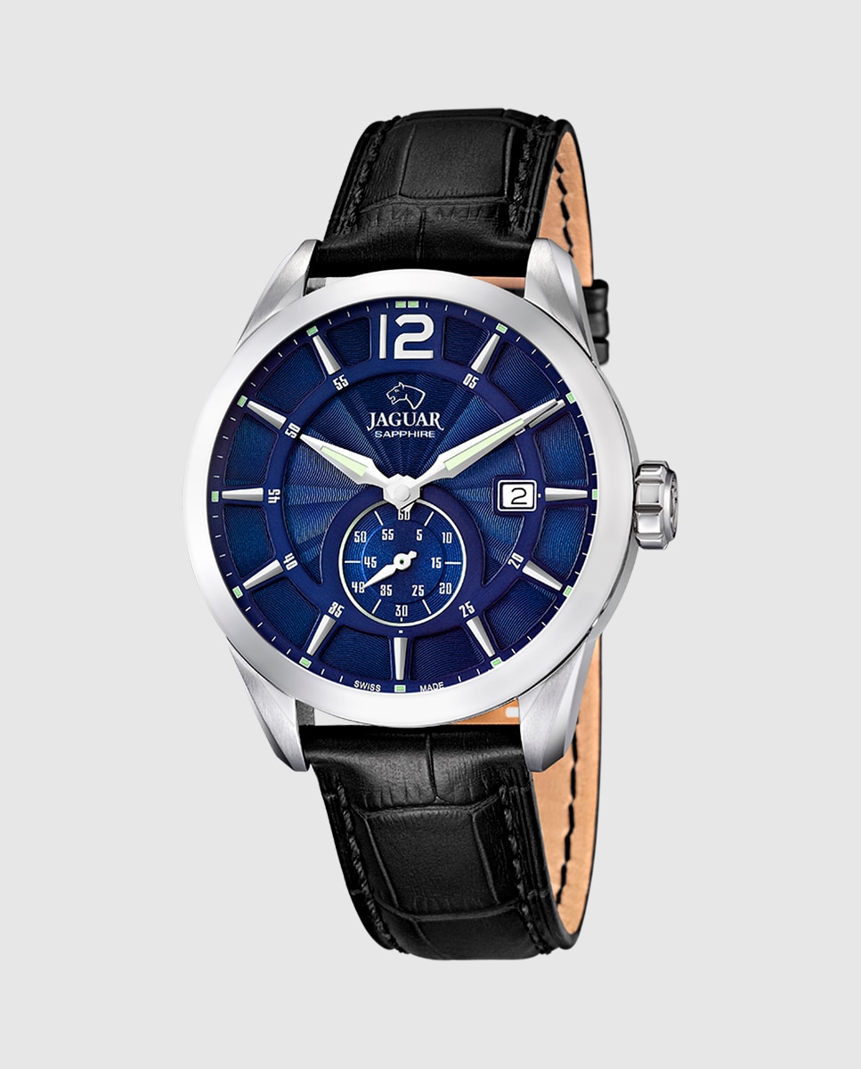 Imagem 0 de Relógio J663/2 Acamar de Pele em Preto