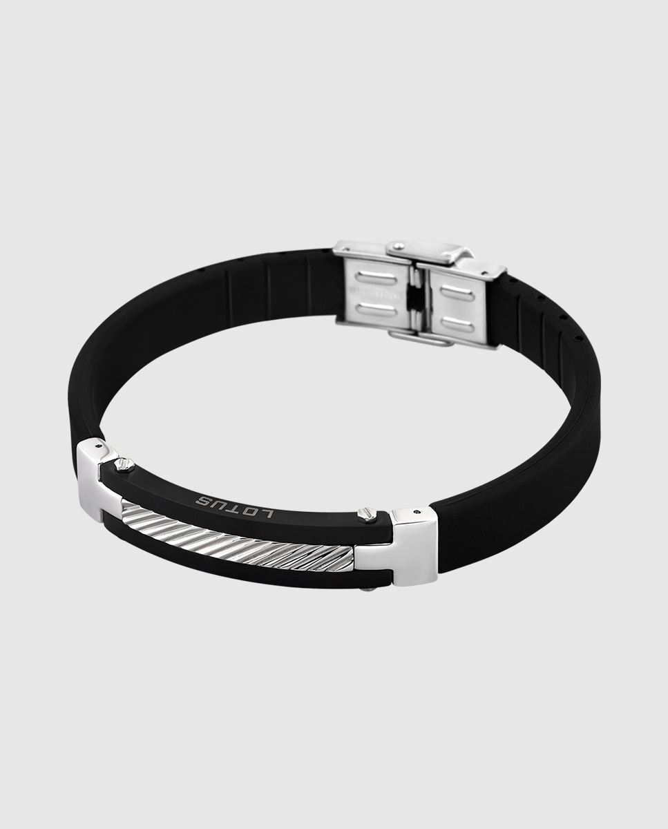 Imagem 0 de Pulseira Lotus Style Ls1522-2/2 Men In Black de Aço Inoxidável com Acabamento Brilhante