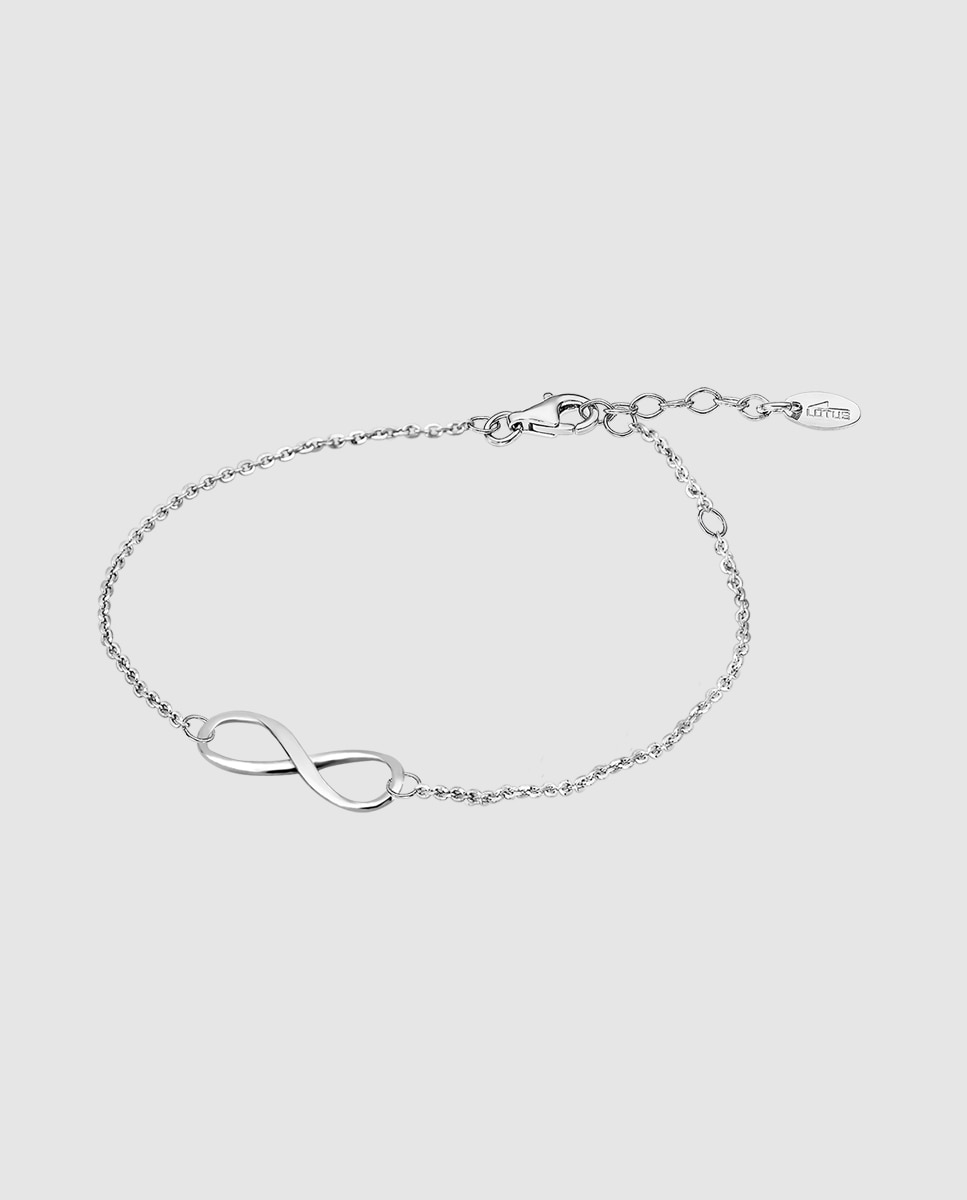 Pulseira de Corrente Lotus Silver Lp1224-2 2 Trendy de Prata com Acabamento Brilhante Prateado-1