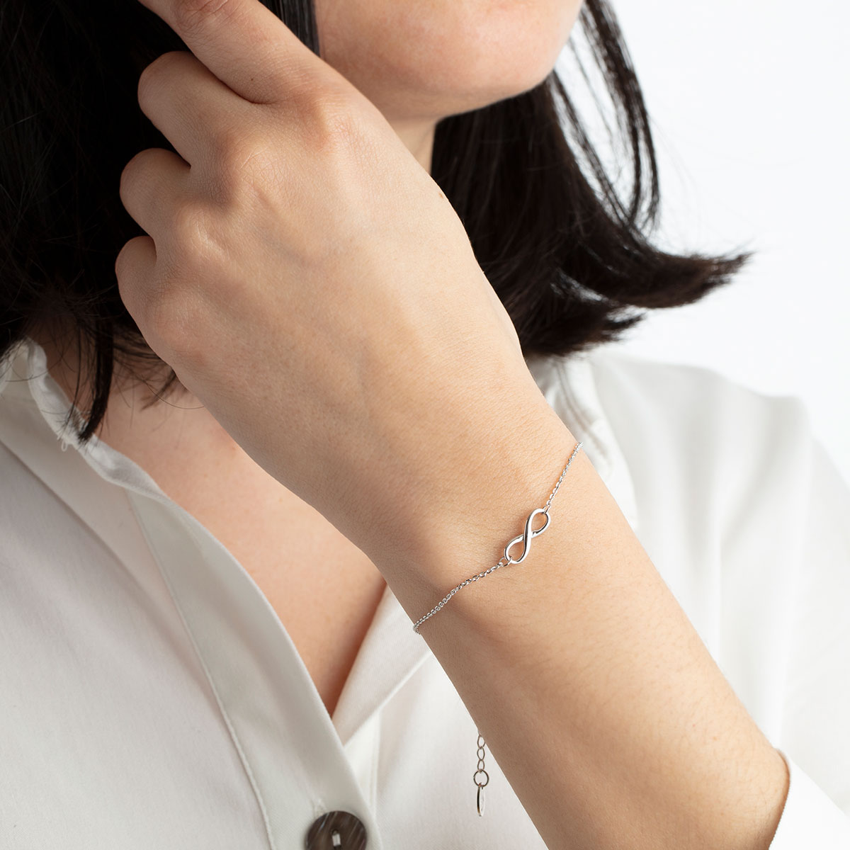 Pulseira de Corrente Lotus Silver Lp1224-2 2 Trendy de Prata com Acabamento Brilhante Prateado-2