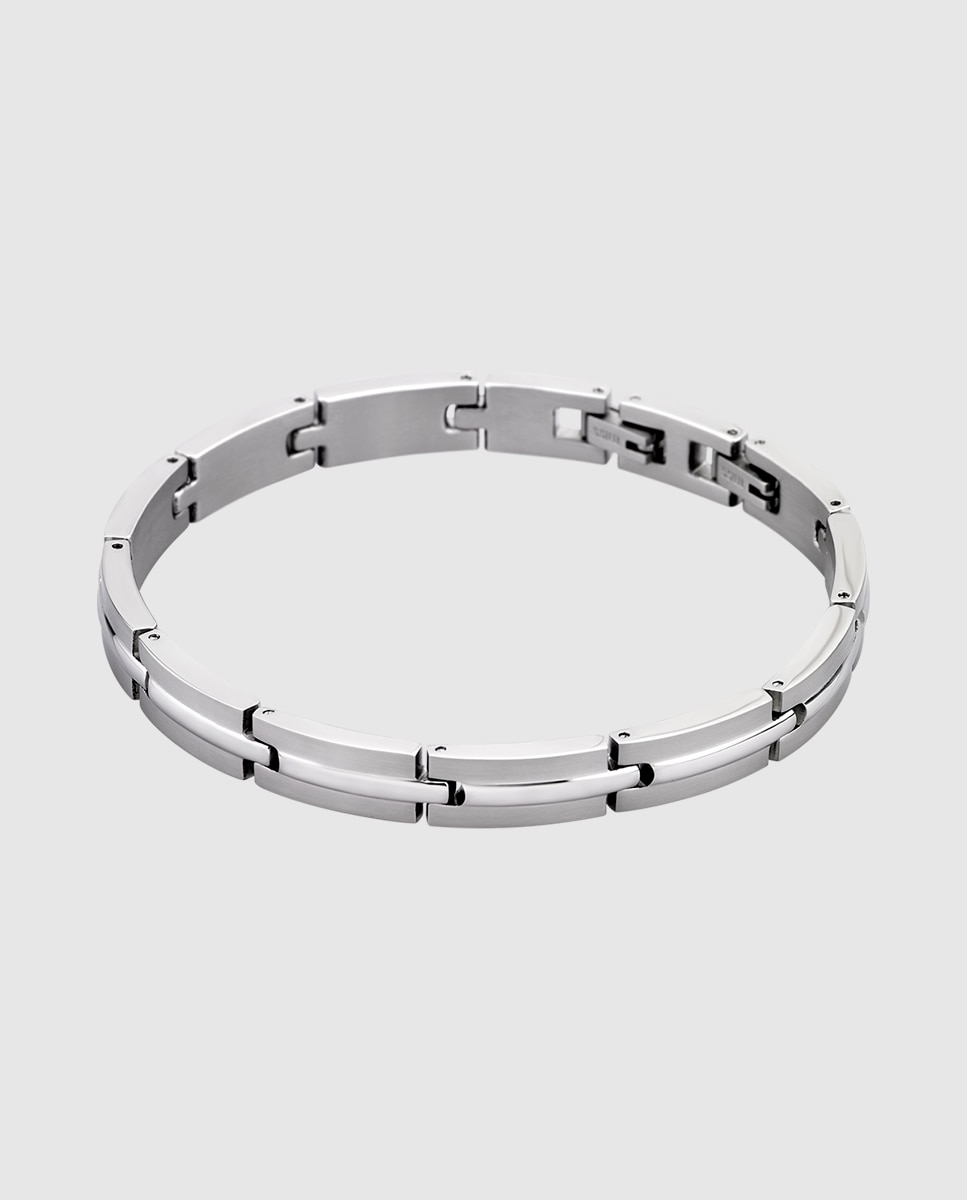 Pulseira Lotus Style Ls1590-2/1 Men In Black de Aço Inoxidável com Acabamento Brilhante Prateado-1
