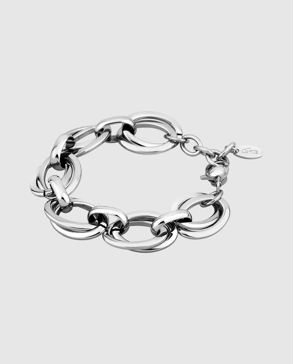 Pulseira de Elos Lotus Style Ls1616-2 1 Urban Woman de Aço Inoxidável com Acabamento Brilhante Prateado-1