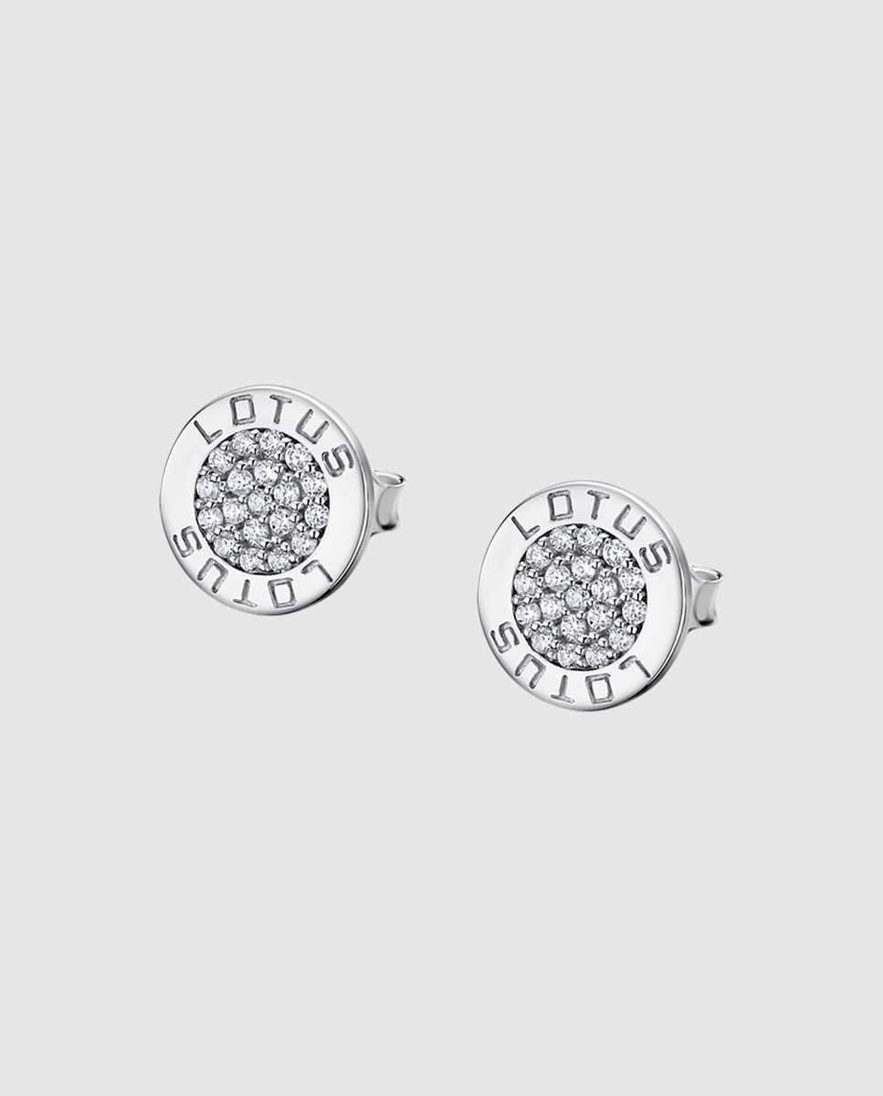 Brincos Lotus Silver Lp1252-4/1 Trendy de Prata com Acabamento Brilhante e Zircônias Branco-1