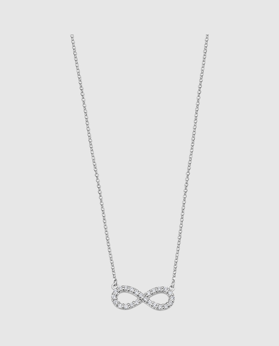 Colar Lotus Silver Lp1253-1/1 Trendy de Prata com Acabamento Brilhante Prateado-1