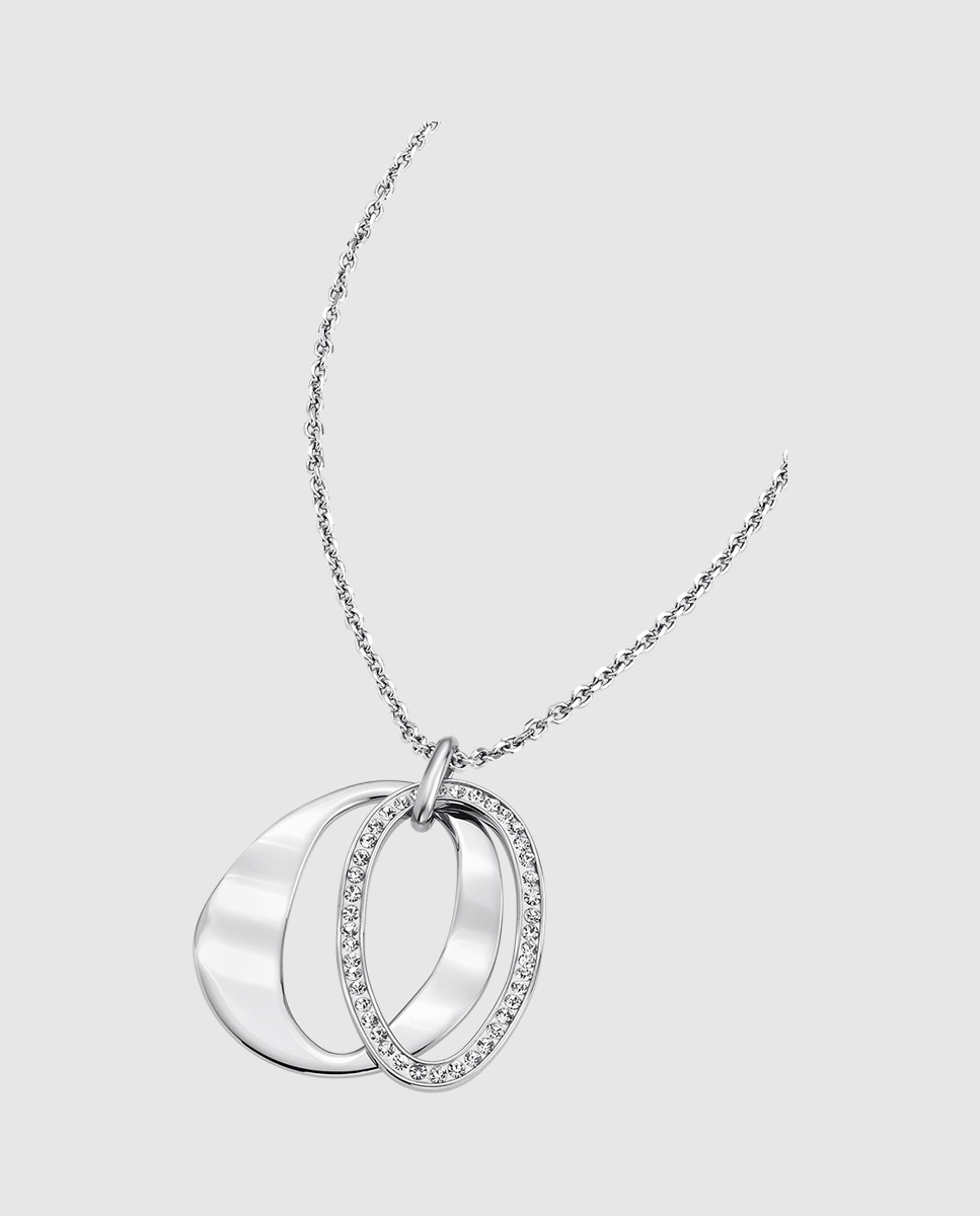 Colar Lotus Style Ls1672-1/1 Urban Woman de Aço Inoxidável com Acabamento Brilhante Prateado-1