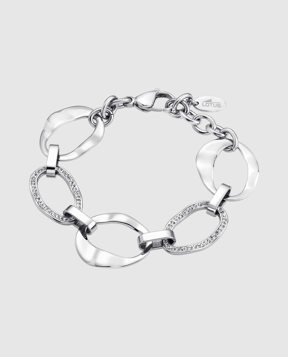 Pulseira de Elos Lotus Style Ls1672-2 1 Urban Woman de Aço Inoxidável com Acabamento Brilhante Prateado-1