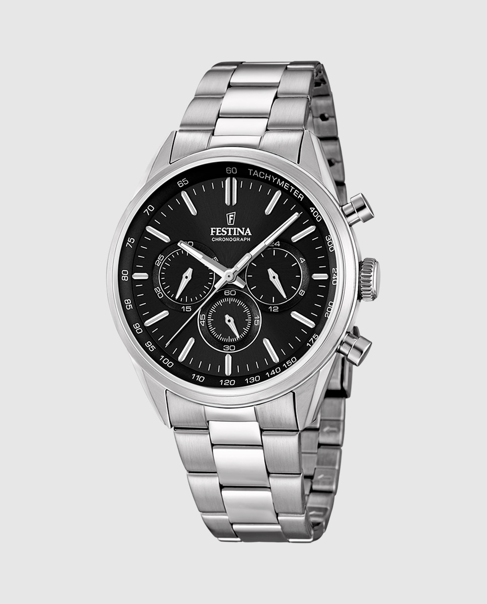 Relógio F16820/4 Timeless Chronograph de Aço Prateado Prata-1