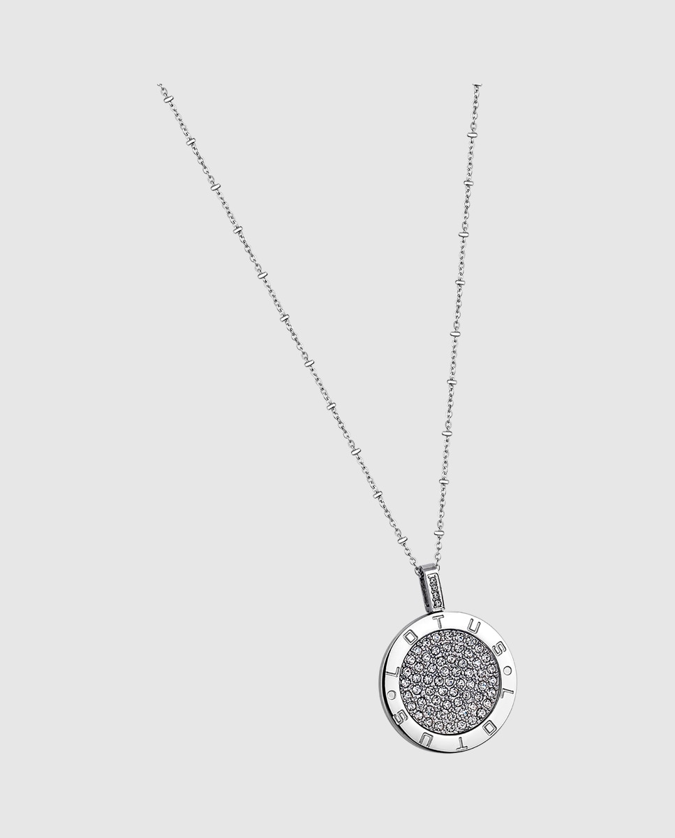 Colar Lotus Style Ls1751-1/1 Bliss de Aço Inoxidável com Acabamento Brilhante Prateado-1