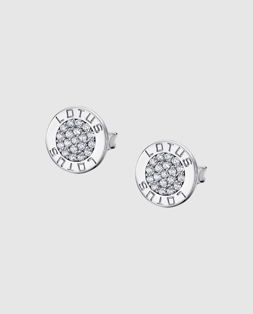 Brincos Lotus Silver Lp1252-4/6 Trendy de Prata com Acabamento Brilhante e Zircônias Branco-1