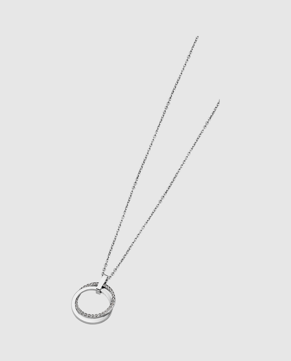 Colar Lotus Style Ls1780-1/1 Urban Woman de Aço Inoxidável com Acabamento Brilhante Prateado-1
