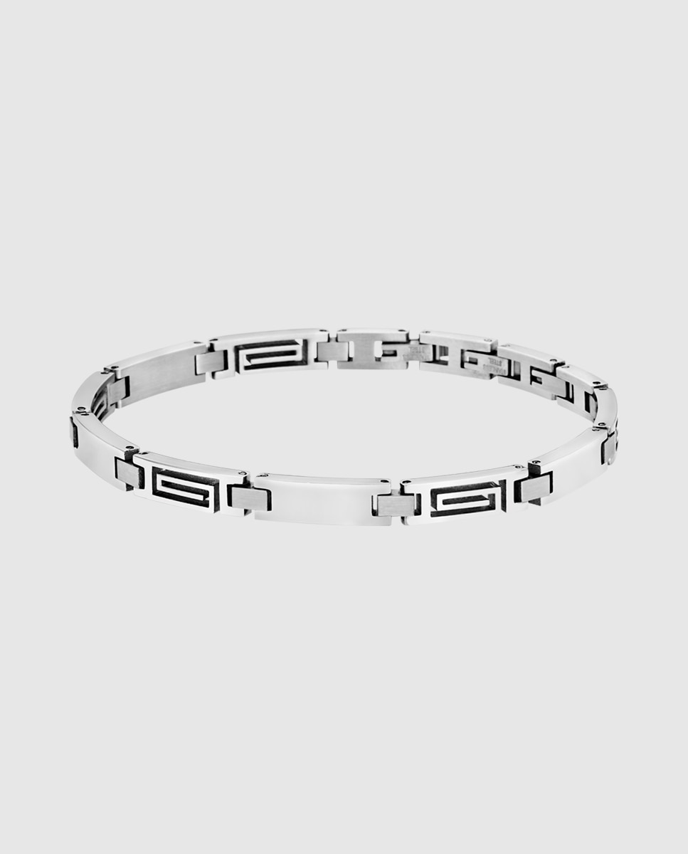 Pulseira Lotus Style Ls1798-2/1 Men In Black de Aço Inoxidável com Acabamento Brilhante Prateado-1