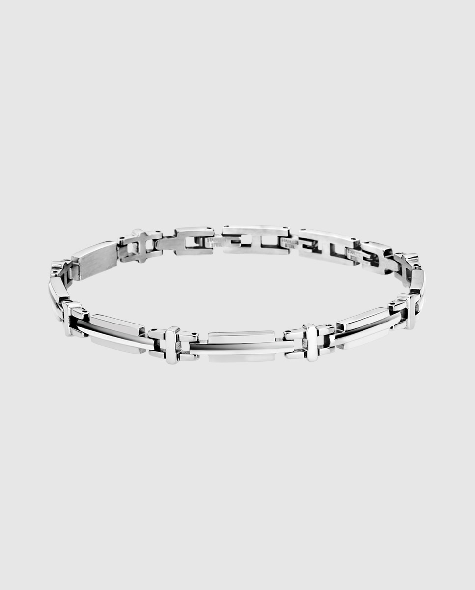 Pulseira Lotus Style Ls1799-2/1 Men In Black de Aço Inoxidável com Acabamento Brilhante Prateado-1