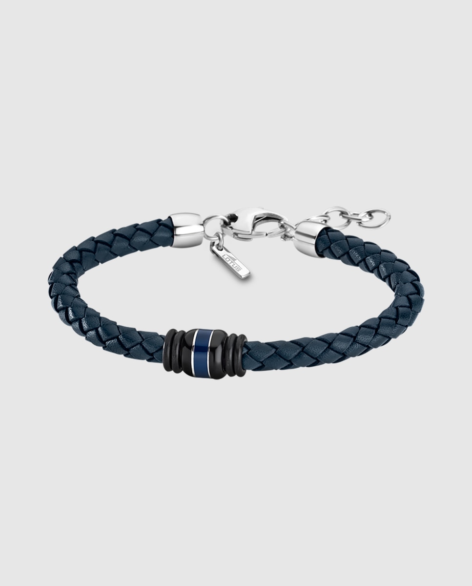 Pulseira Lotus Style Ls1814-2/1 Urban Man de Aço Inoxidável com Acabamento Brilhante Azul / Preto-1
