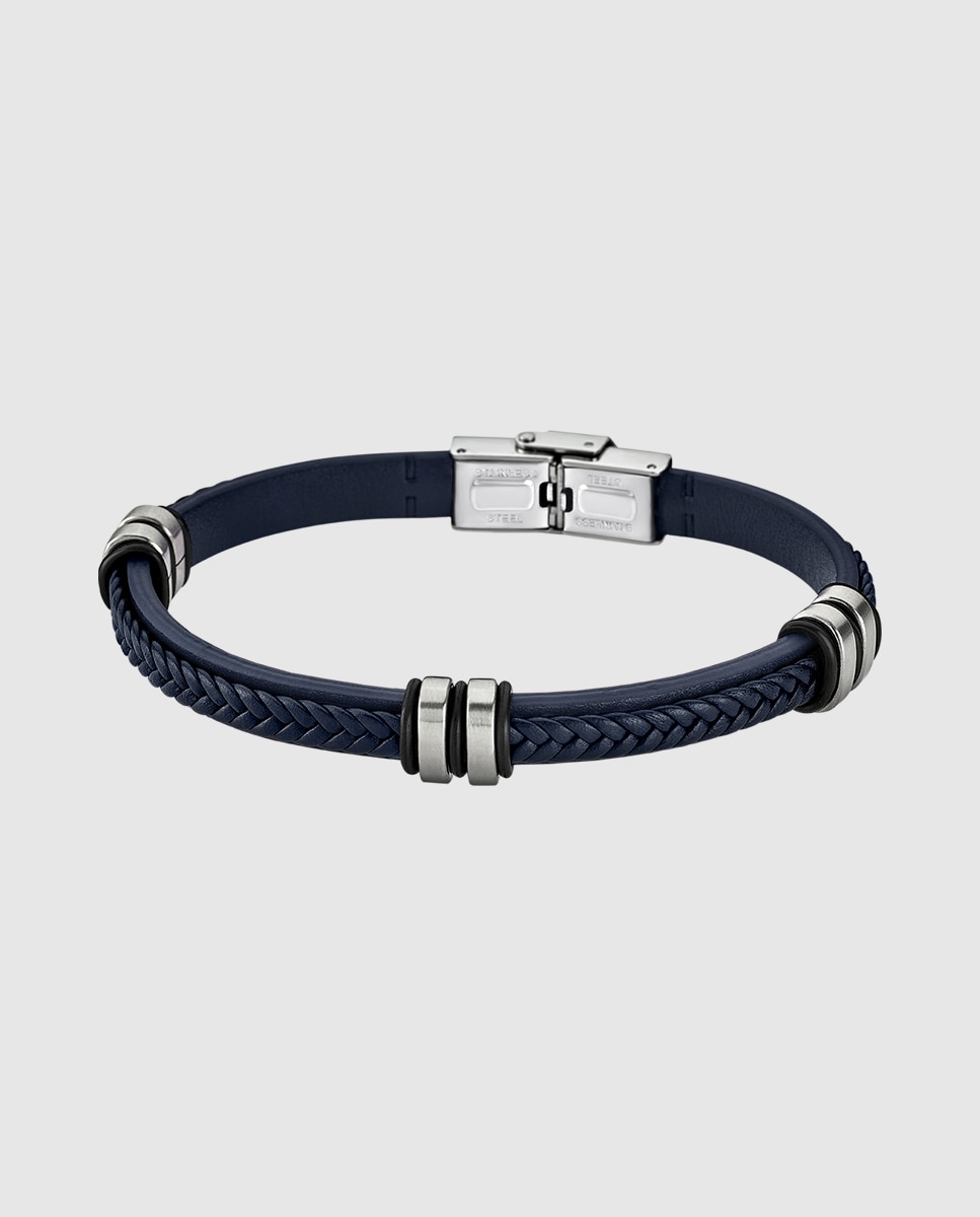 Pulseira Lotus Style Ls1829-2/5 Urban Man de Aço Inoxidável com Acabamento Brilhante Azul / Cinzento-1
