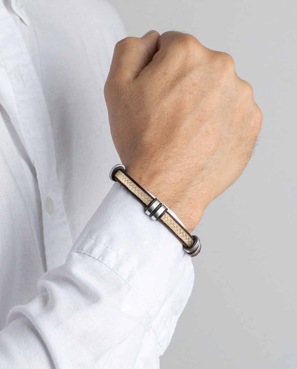 Pulseira Lotus Style Ls1829-2/6 Urban Man de Aço Inoxidável com Acabamento Brilhante Castanho-2
