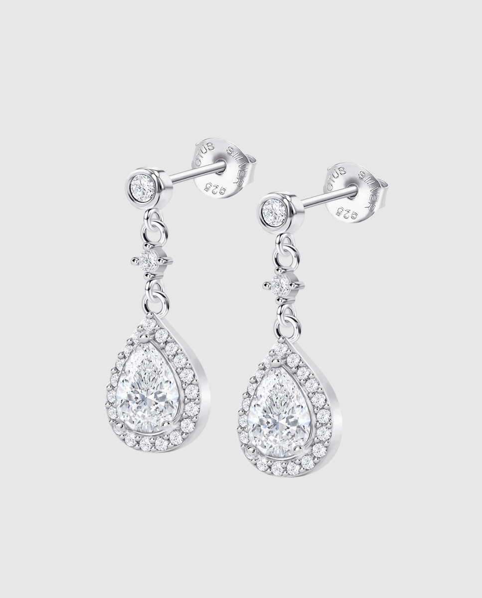 Brincos Lotus Silver Lp1592-4/1 Pure Essential de Prata com Acabamento Brilhante Prateado-1