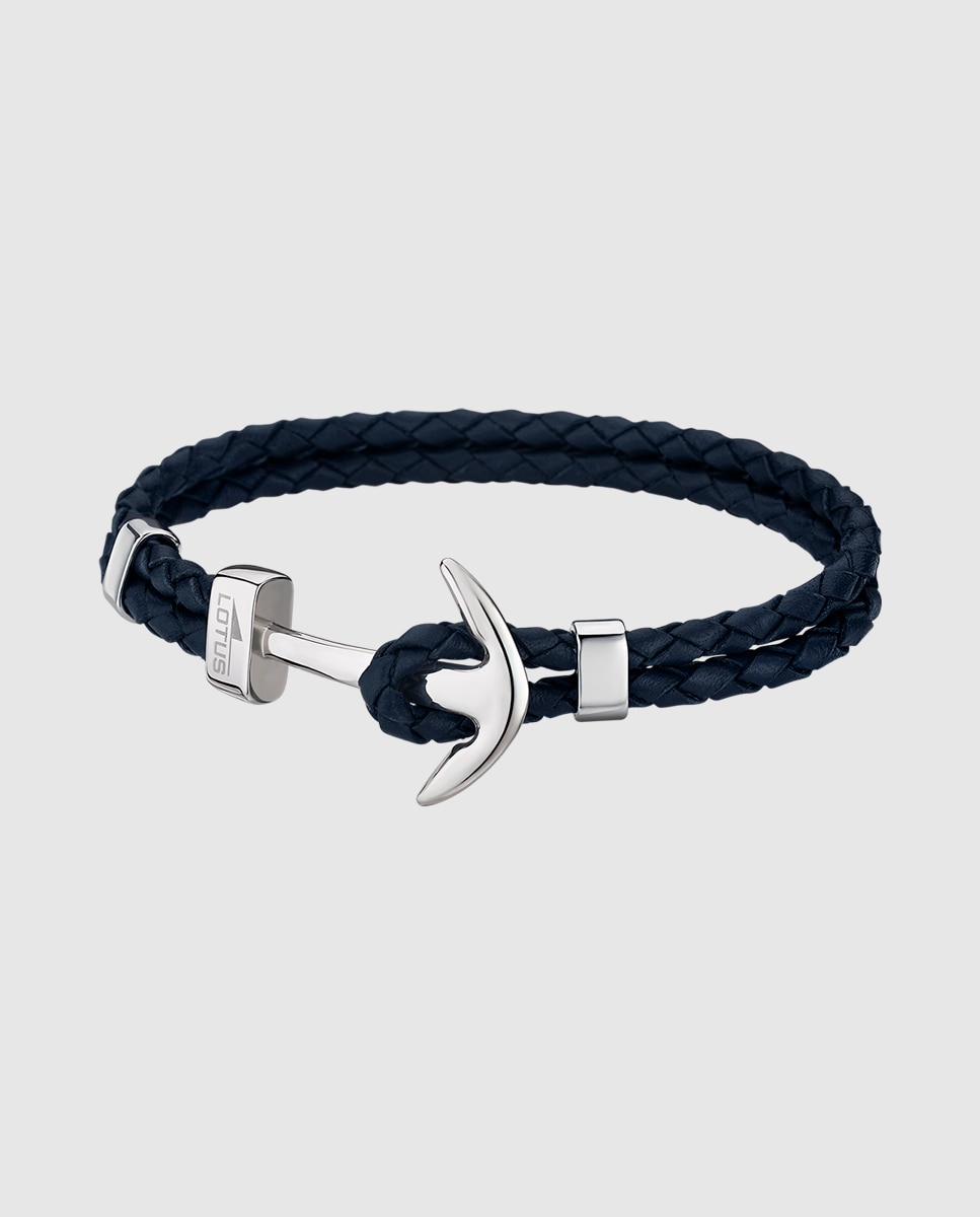 Pulseira Lotus Style Ls1832-2/4 Urban Man de Aço Inoxidável com Acabamento Brilhante Azul-marinho-1